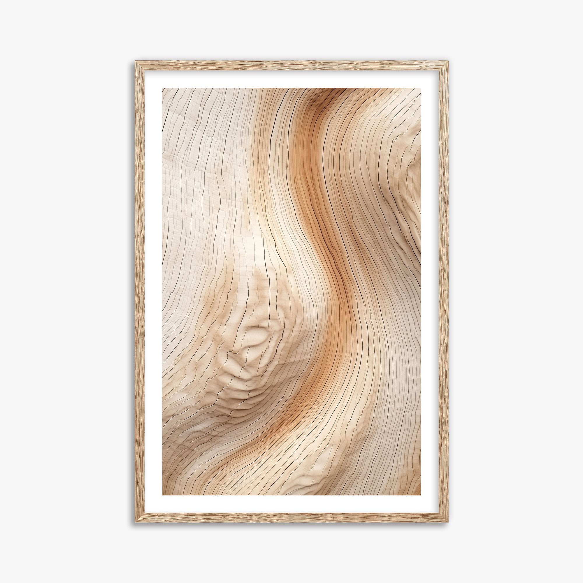 Natural Rhythm, 61x91cm Framed Poster With Raw Oak Frame
