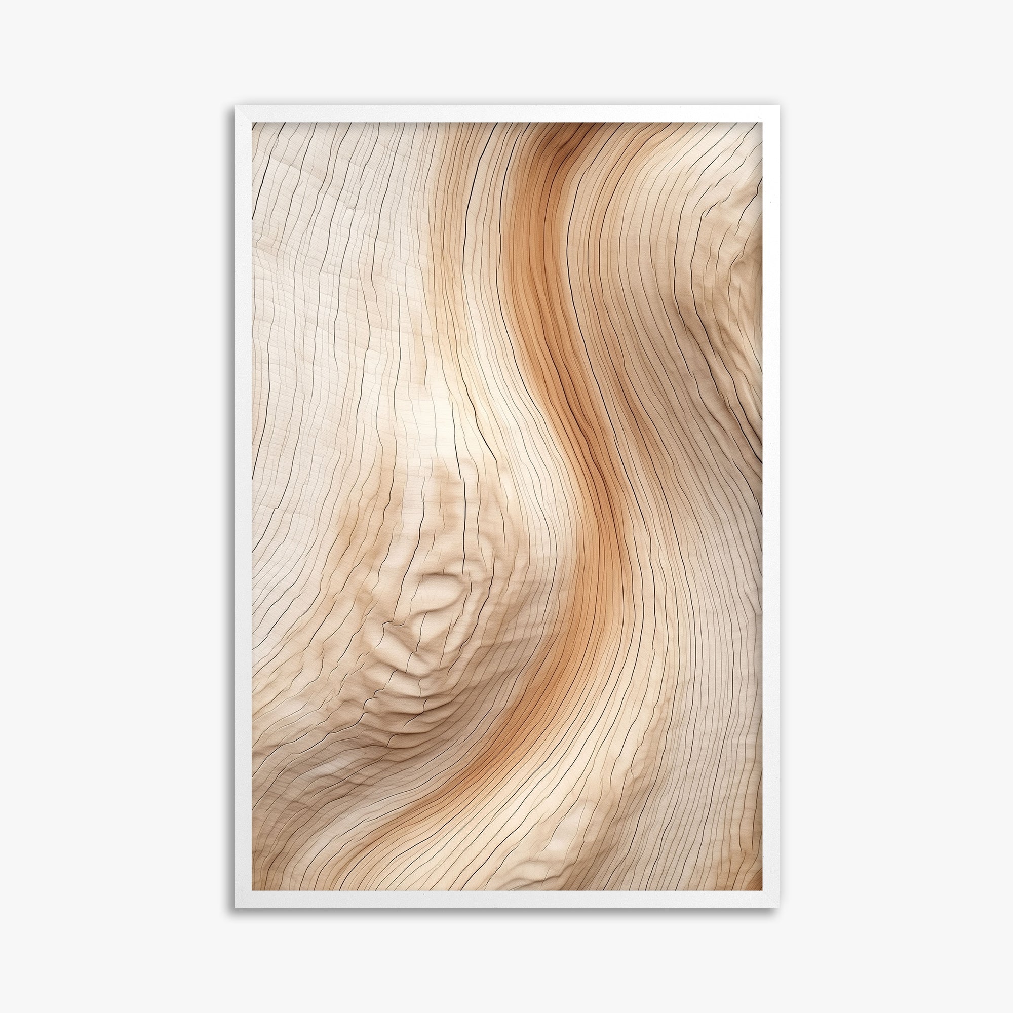 Natural Rhythm, 61x91cm Framed Poster With White Frame