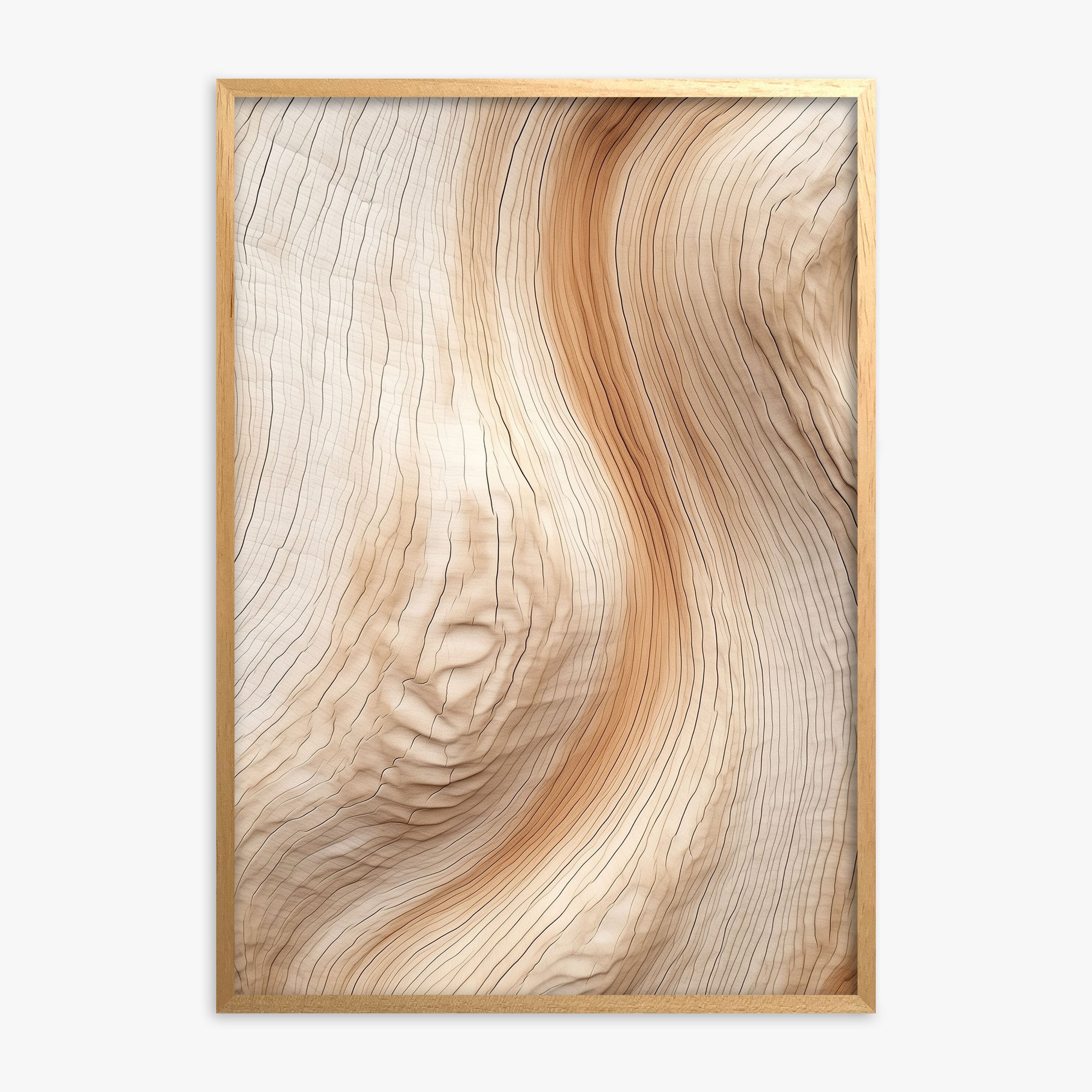 Natural Rhythm, Oak Framed Poster With Oak Frame
