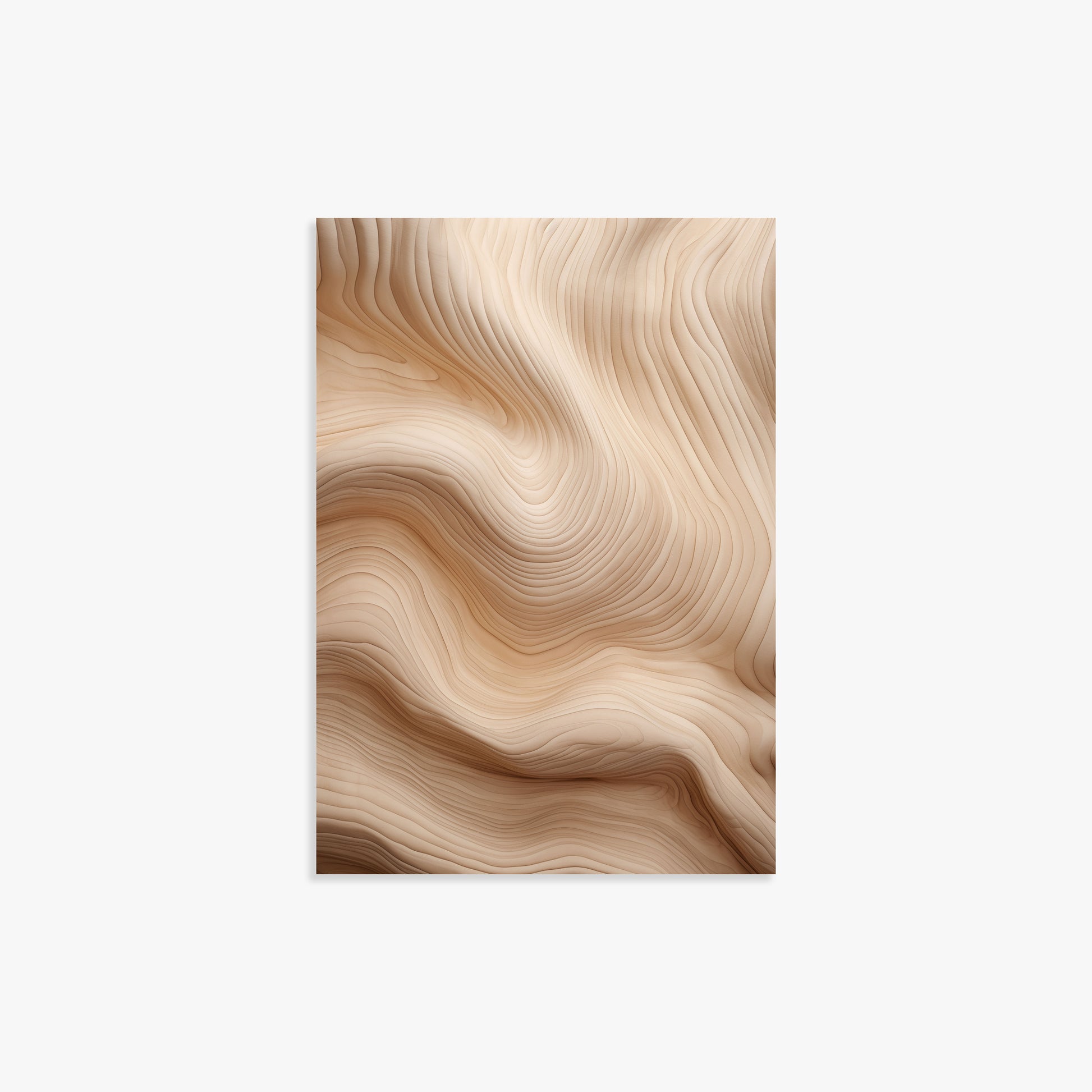 Creamy Grain Waves, 21x30cm Poster Unframed