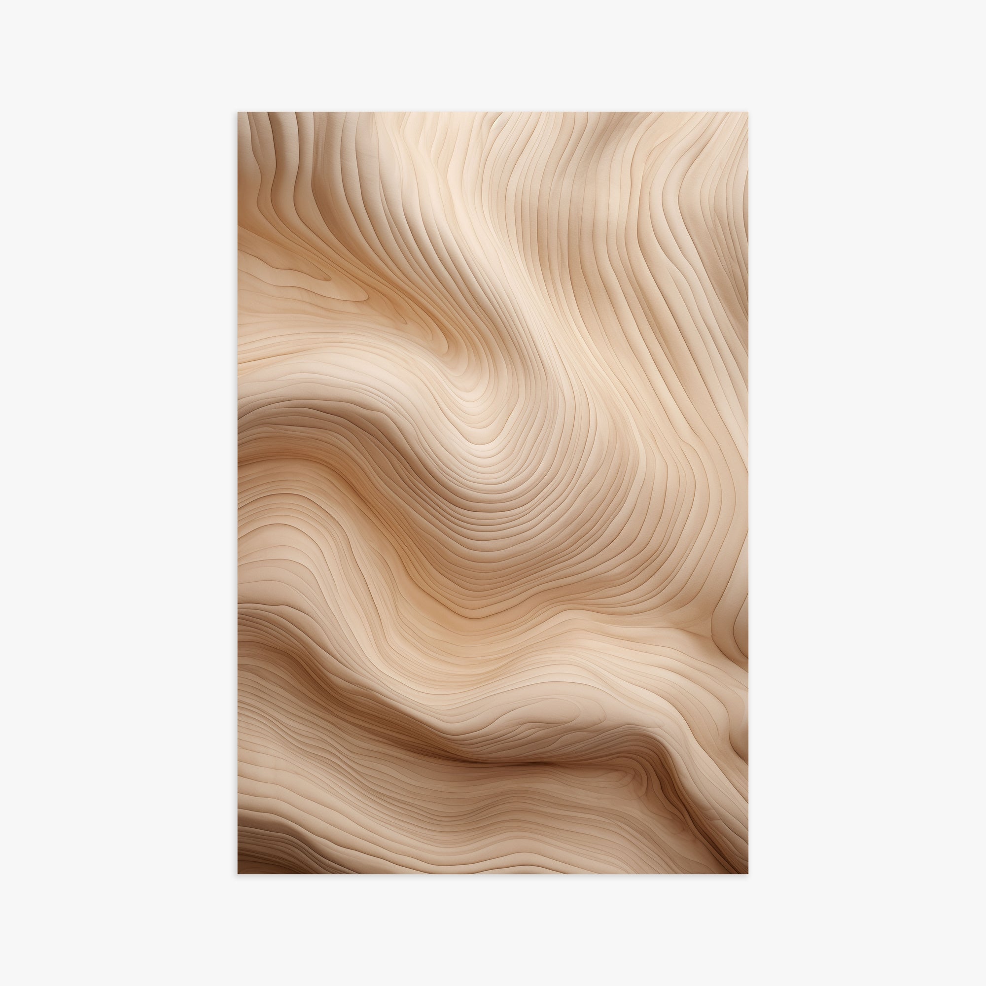Creamy Grain Waves, 61x91cm Poster Unframed
