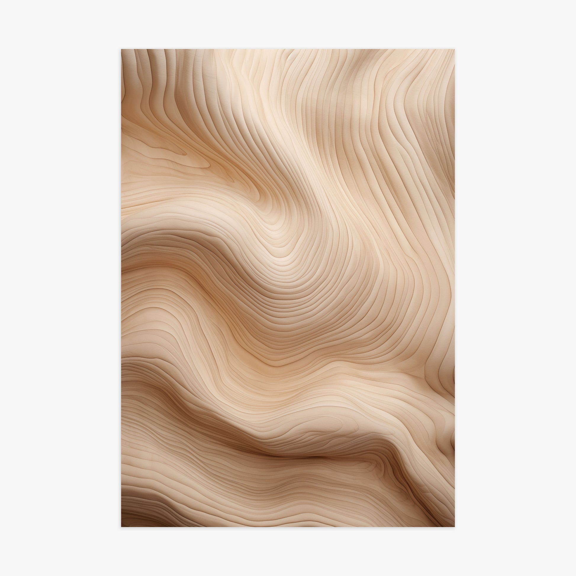 Creamy Grain Waves, 70x100cm Poster Unframed