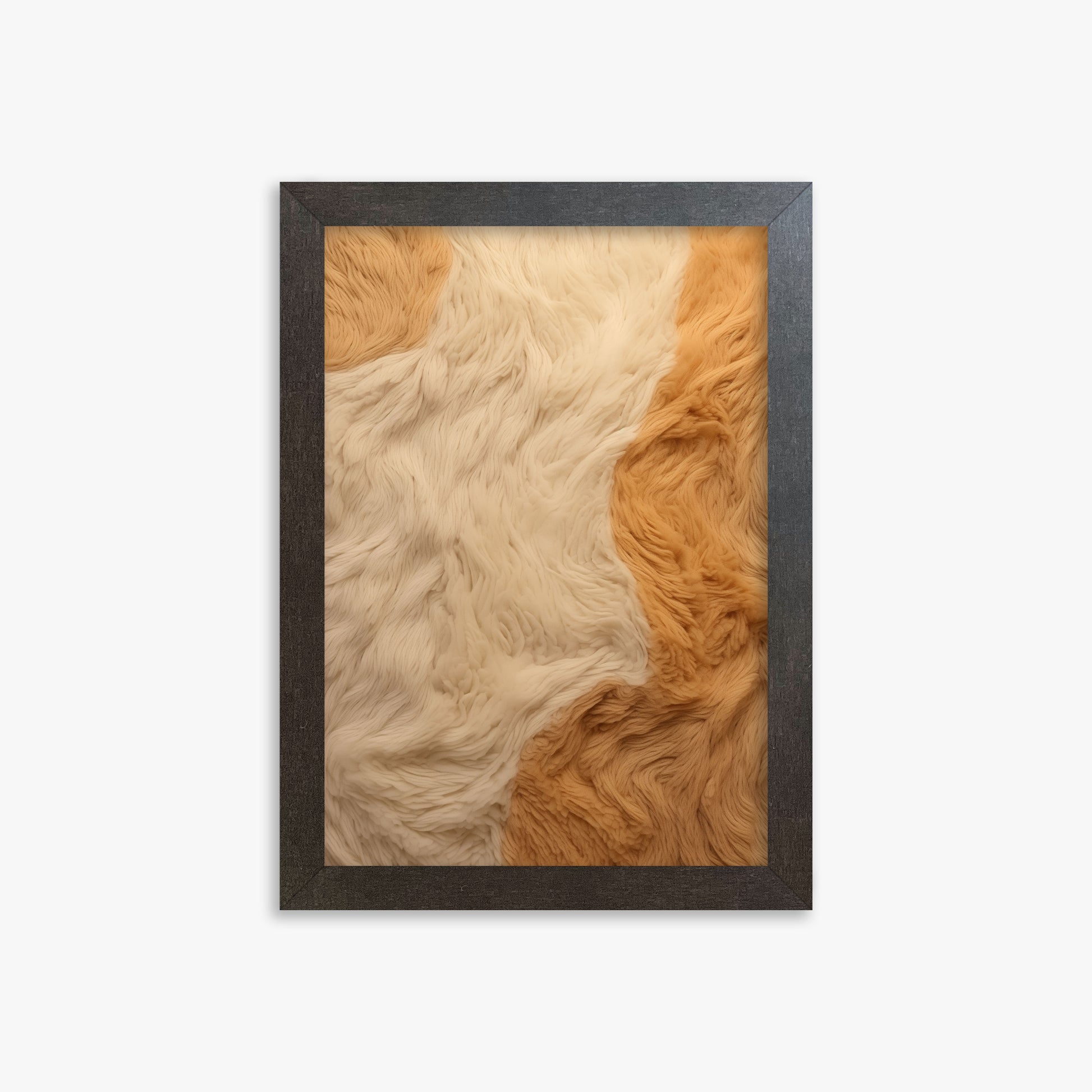 Fleece Fur Harmony, 21x30cm Framed Poster With Espresso Frame