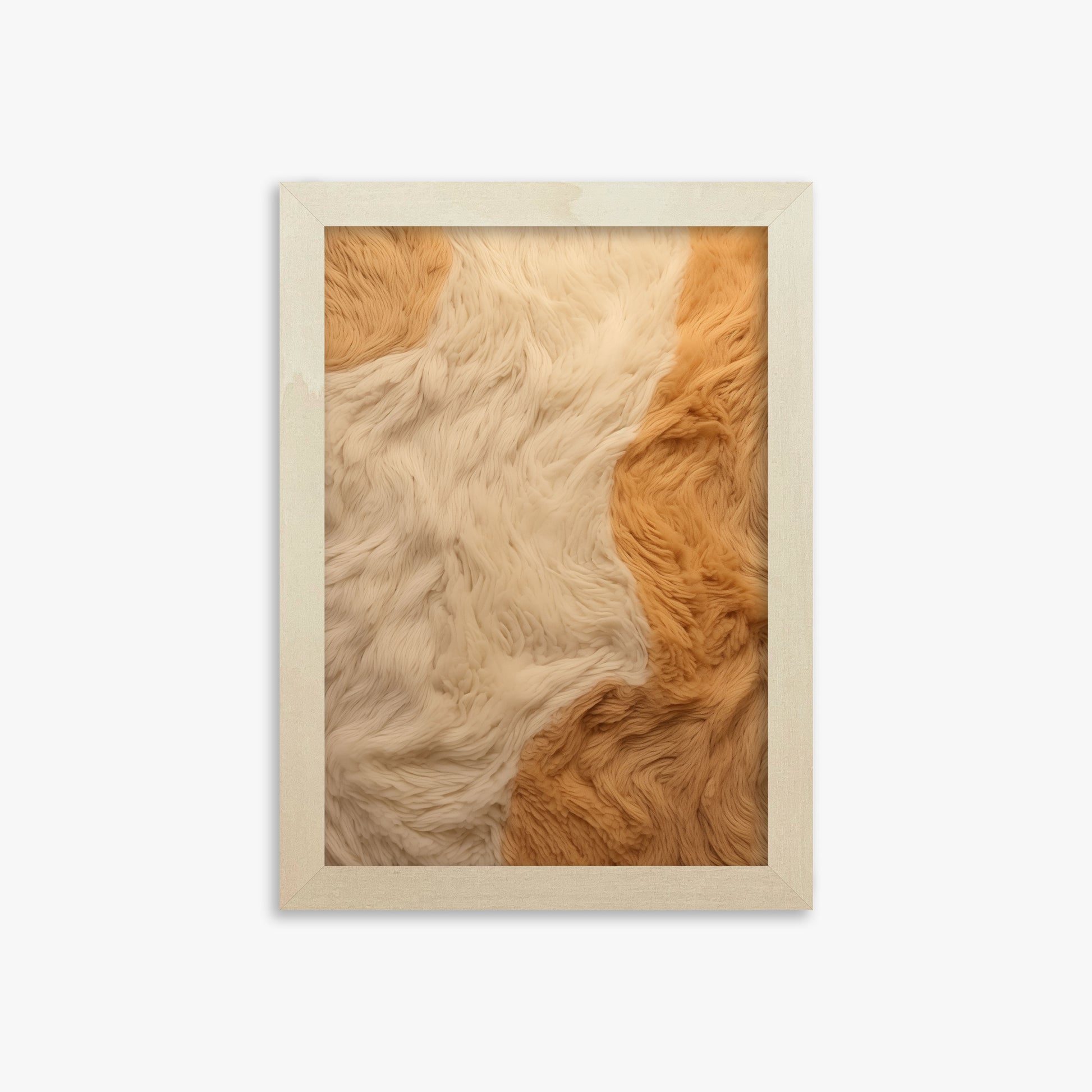 Fleece Fur Harmony, 21x30cm Framed Poster With Lime Wood Frame