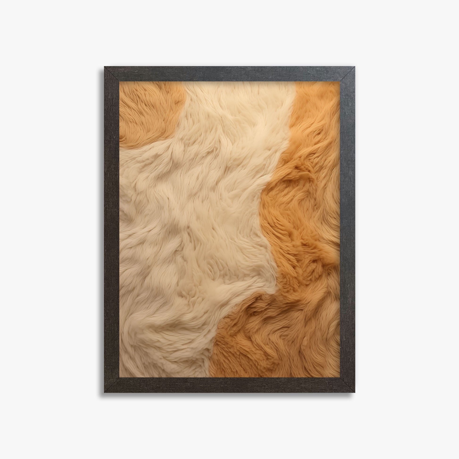 Fleece Fur Harmony, 30x40cm Framed Poster With Espresso Frame