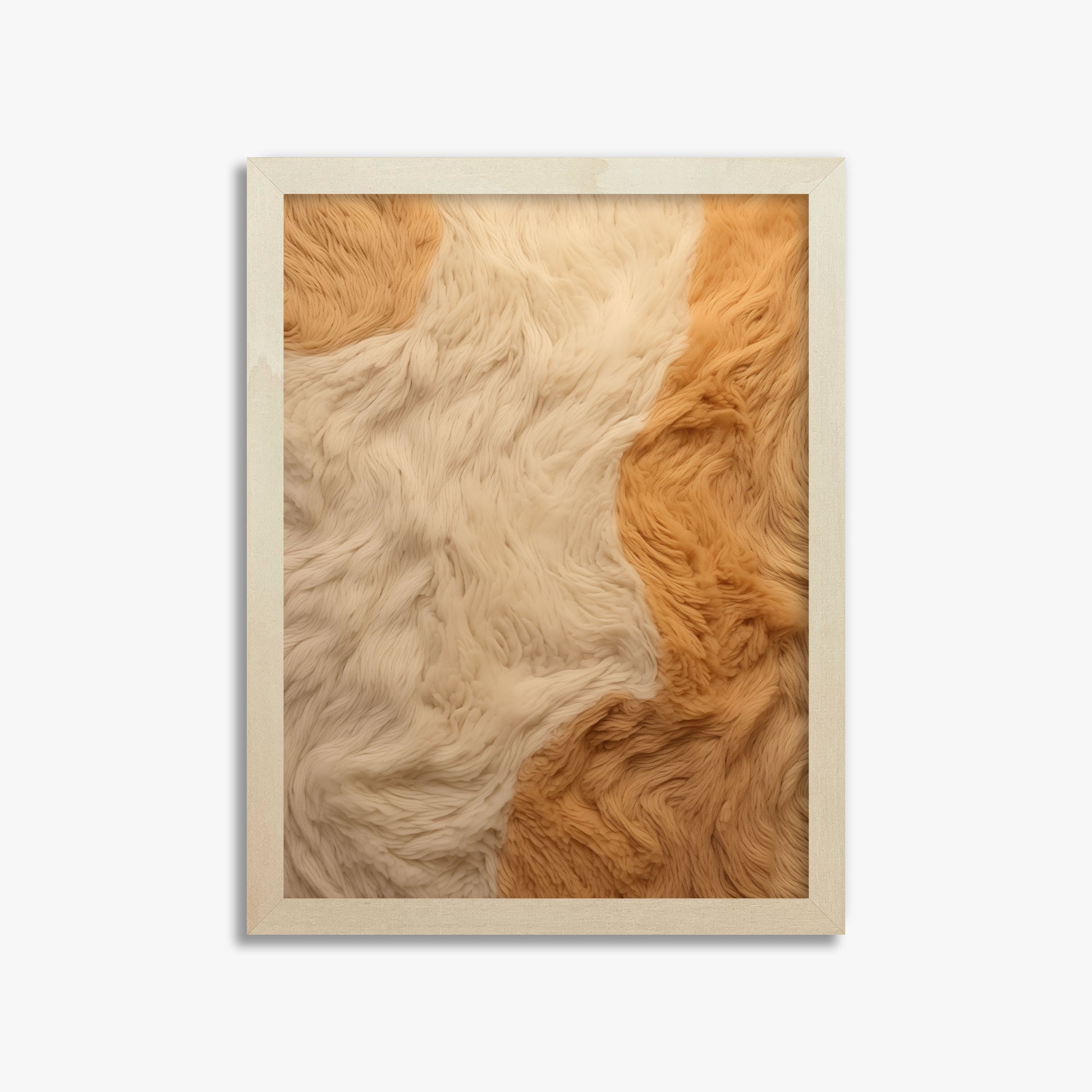 Fleece Fur Harmony, 30x40cm Framed Poster With Lime Wood Frame