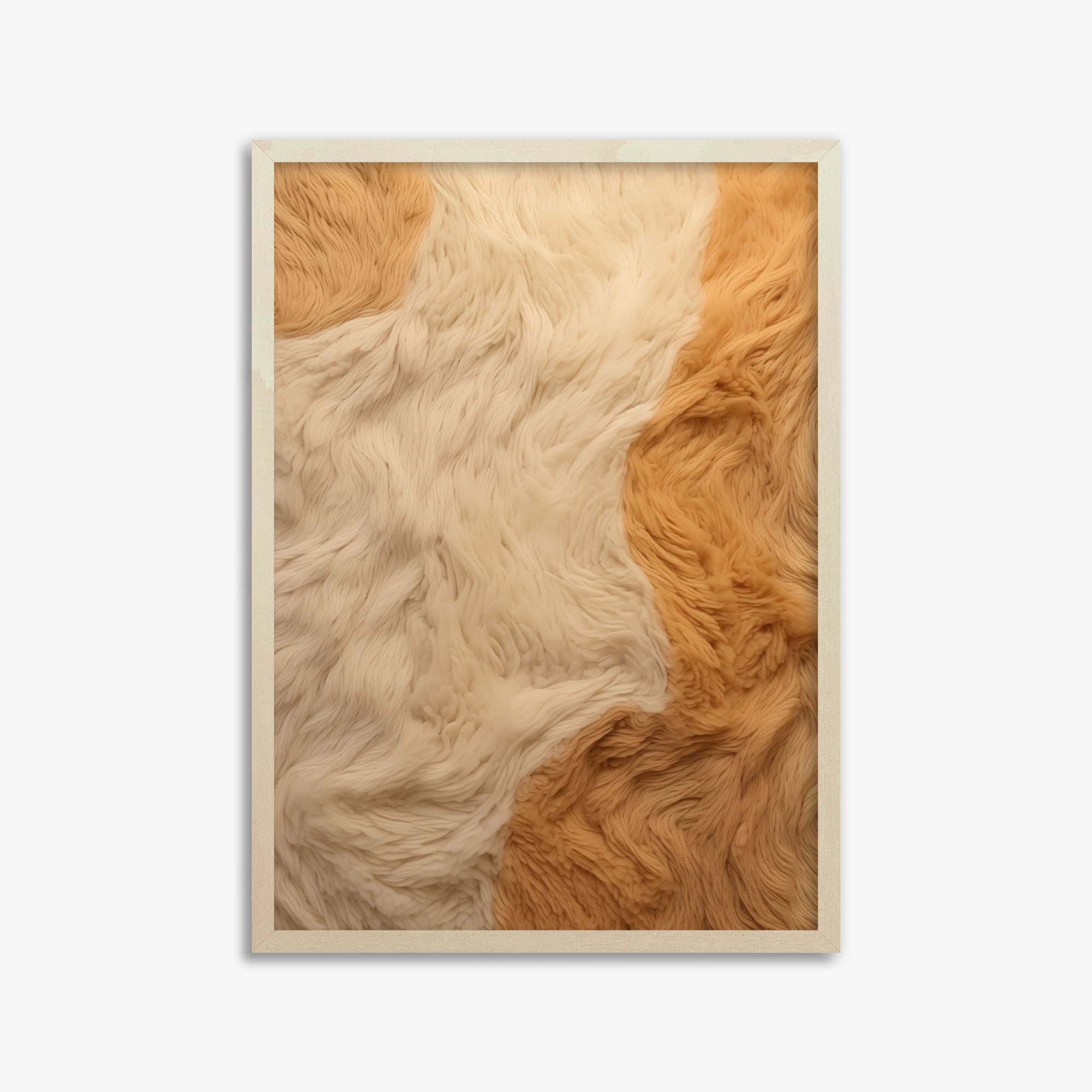 Fleece Fur Harmony, 50x70cm Framed Poster With Lime Wood Frame