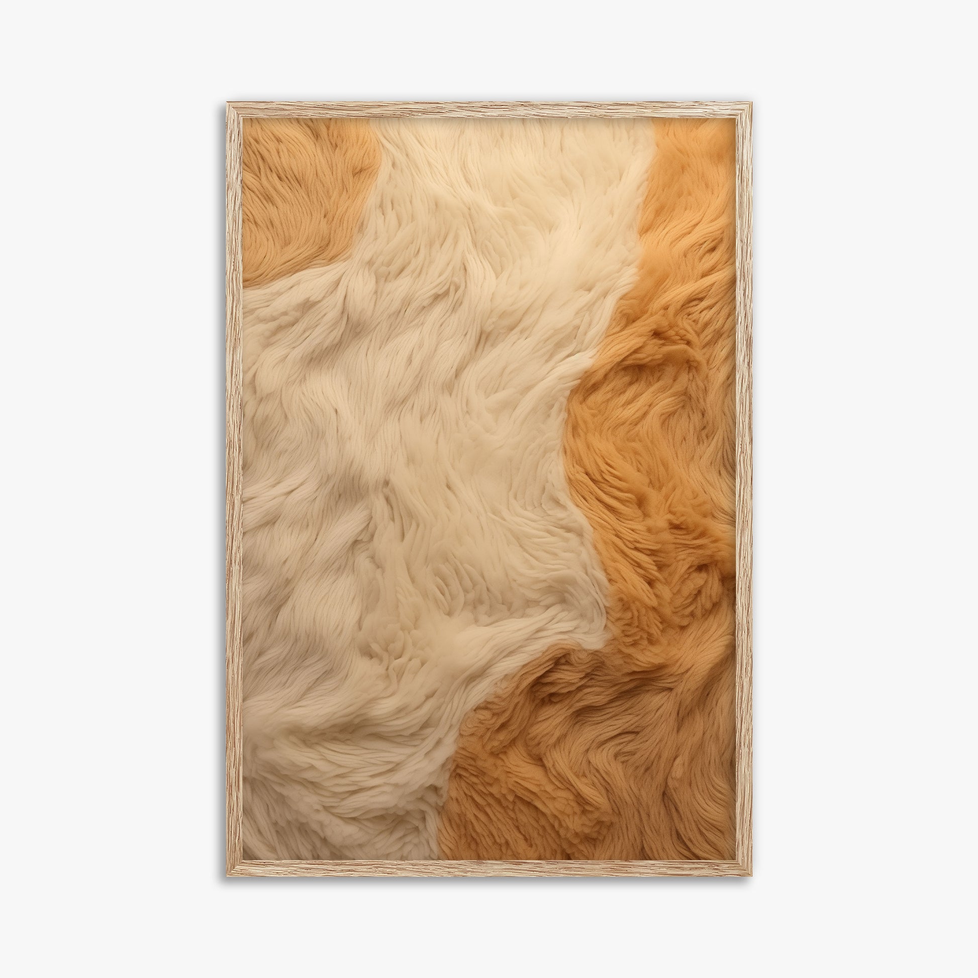 Fleece Fur Harmony, 61x91cm Framed Poster With Raw Oak Frame