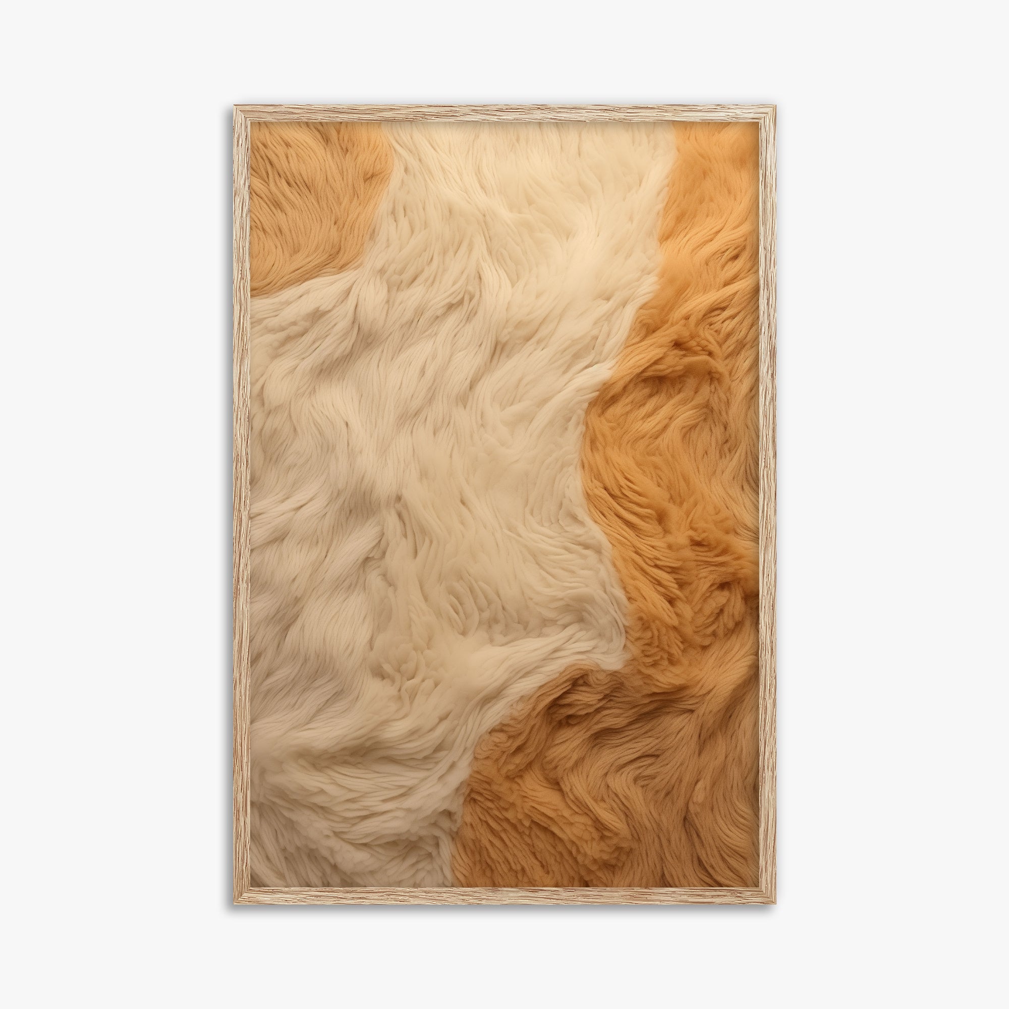 Fleece Fur Harmony, 61x91cm Framed Poster With Raw Oak Frame