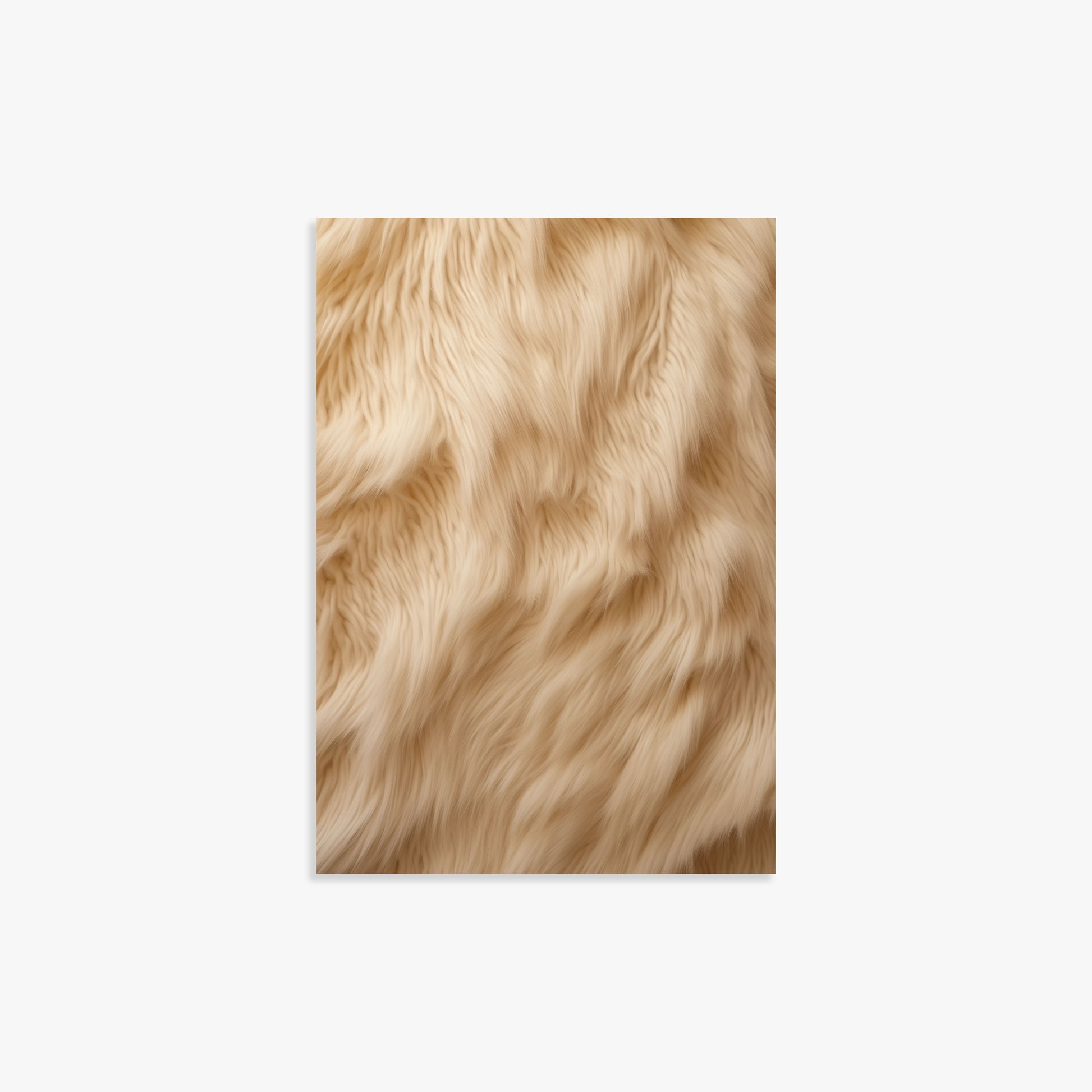 Golden Luxe Fur, 21x30cm Poster Unframed