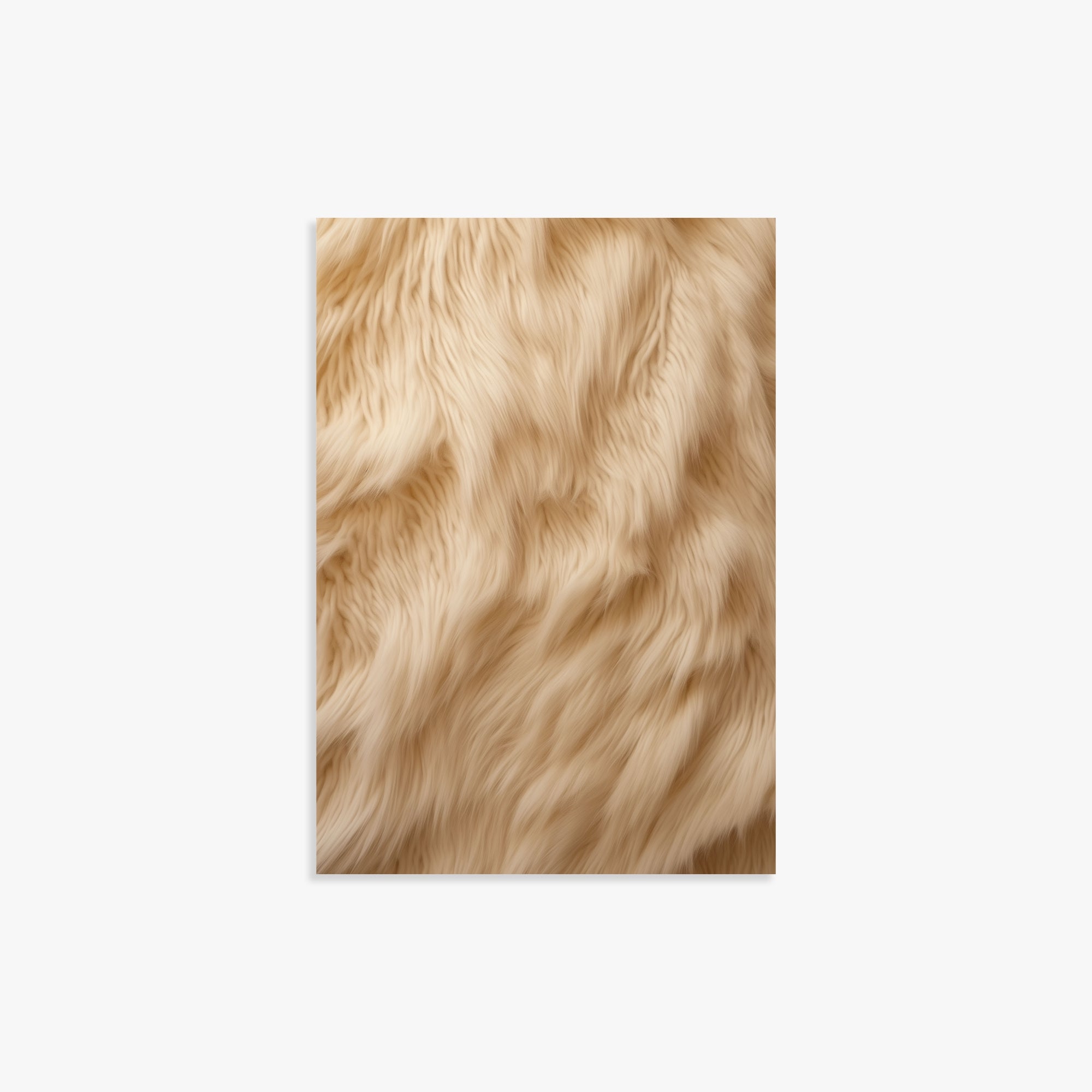 Golden Luxe Fur, 21x30cm Poster Unframed