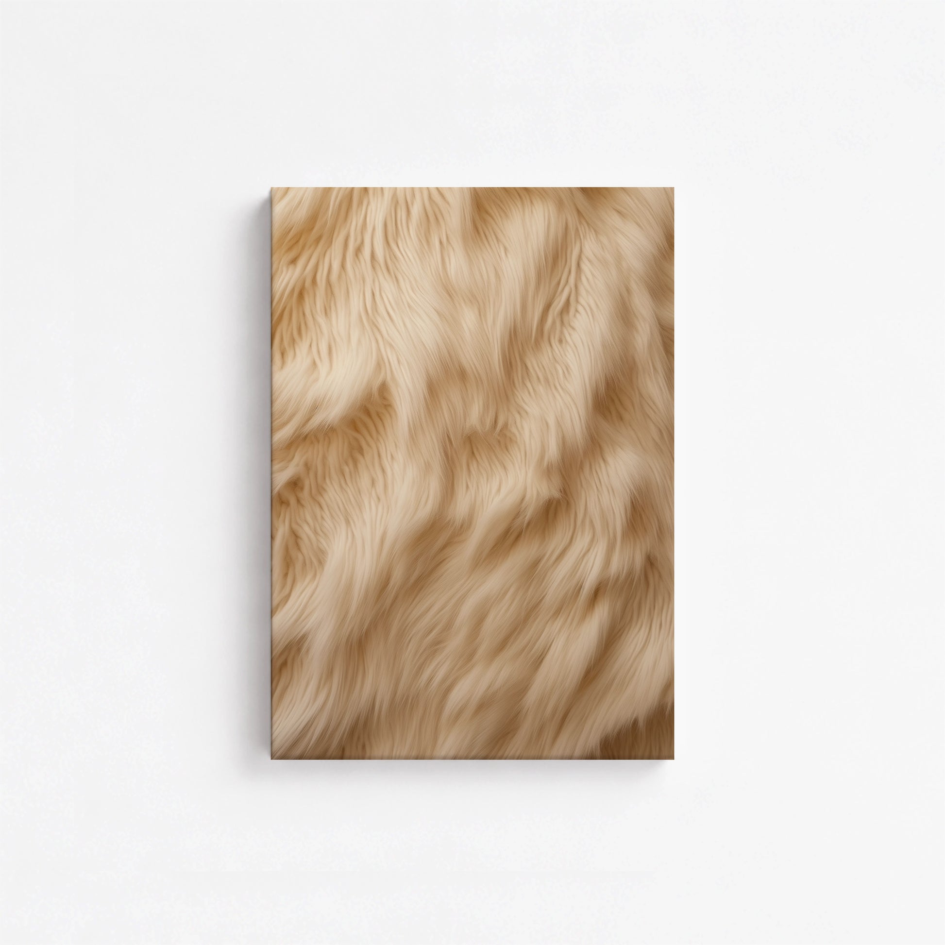 Golden Luxe Fur, 21x30cm Satin Canvas Poster