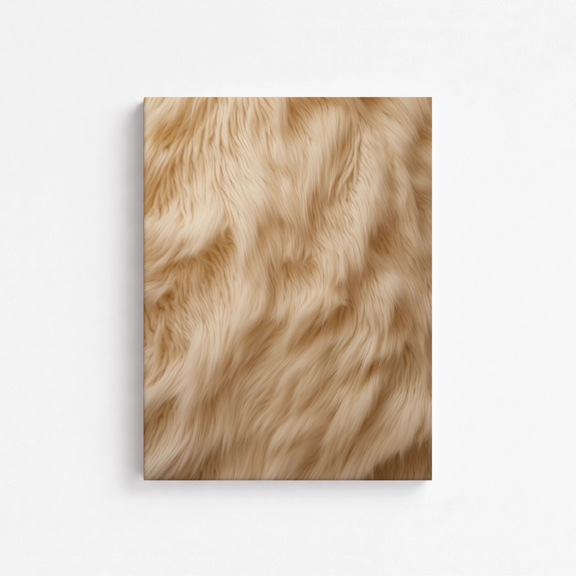 Golden Luxe Fur, 30x40cm Satin Canvas Poster