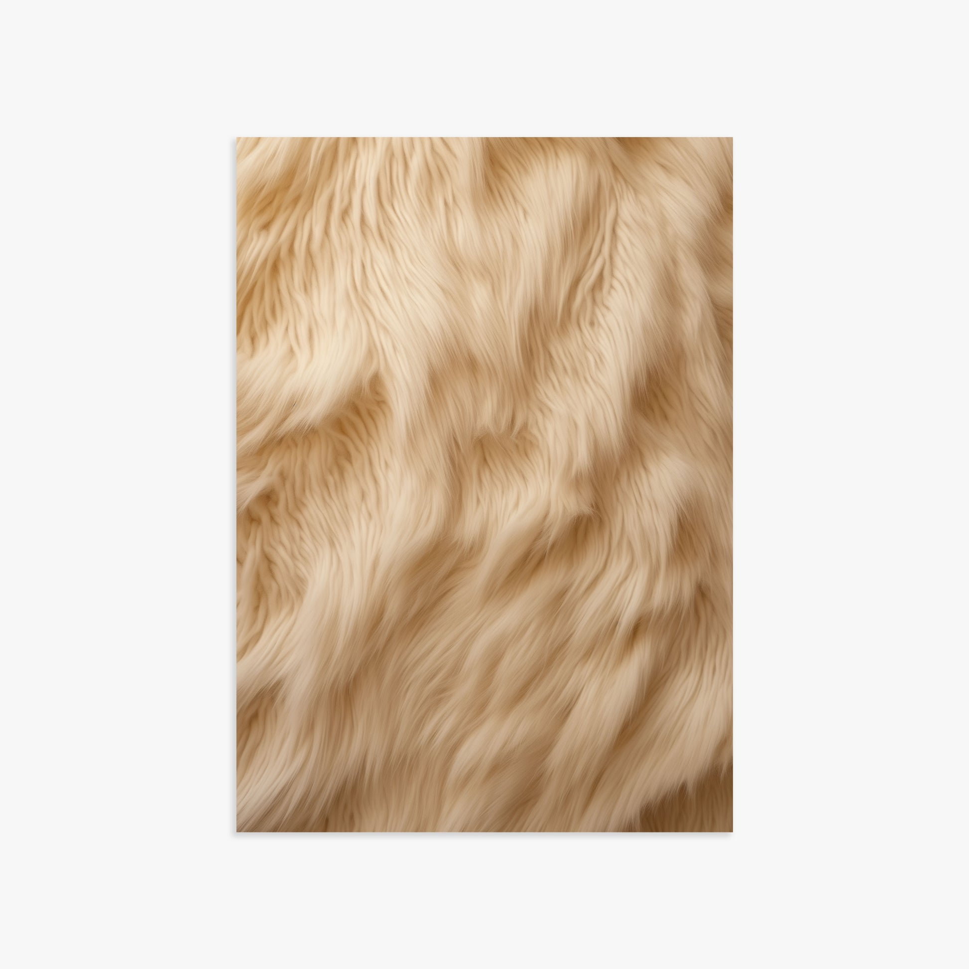 Golden Luxe Fur, 50x70cm Poster Unframed