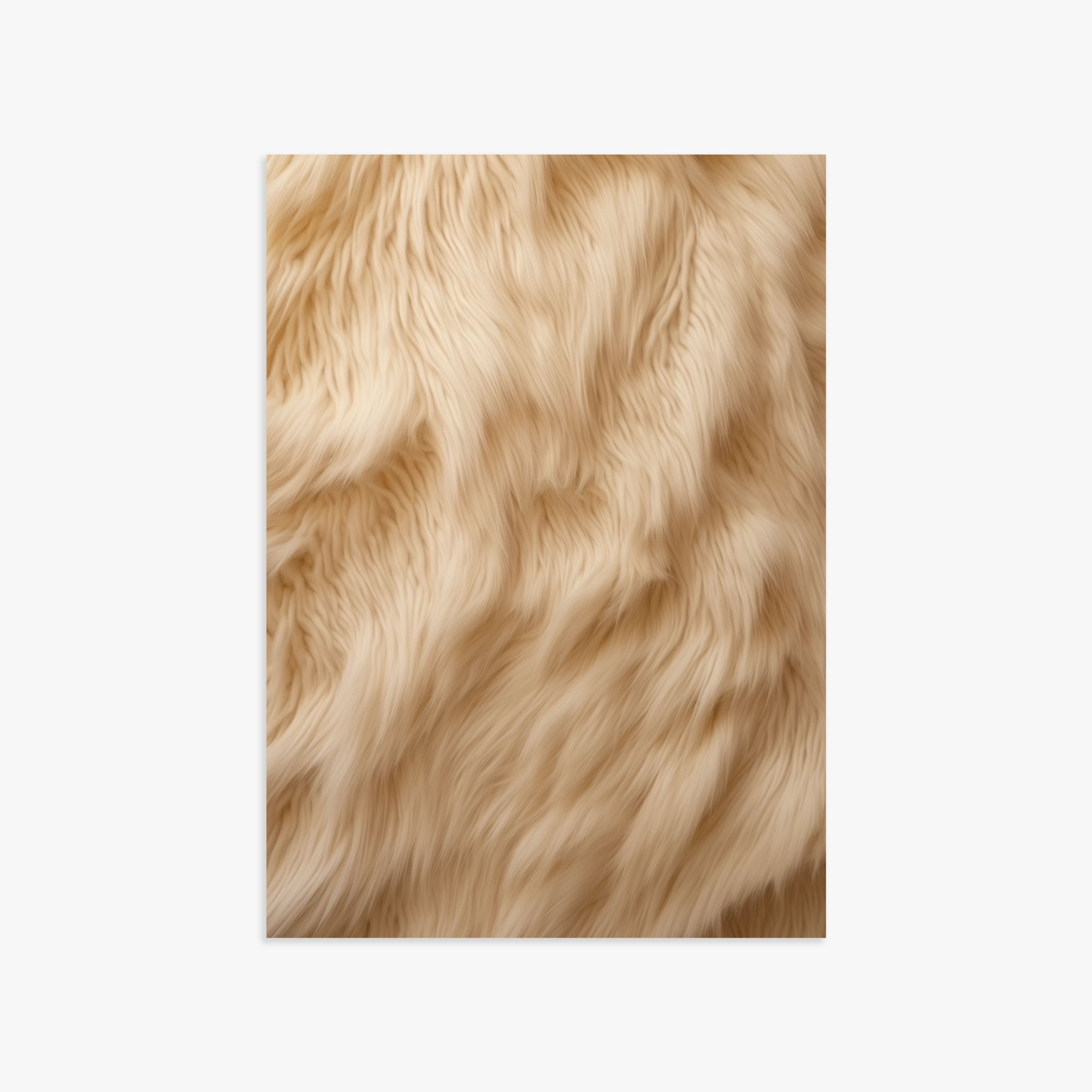 Golden Luxe Fur, 50x70cm Poster Unframed