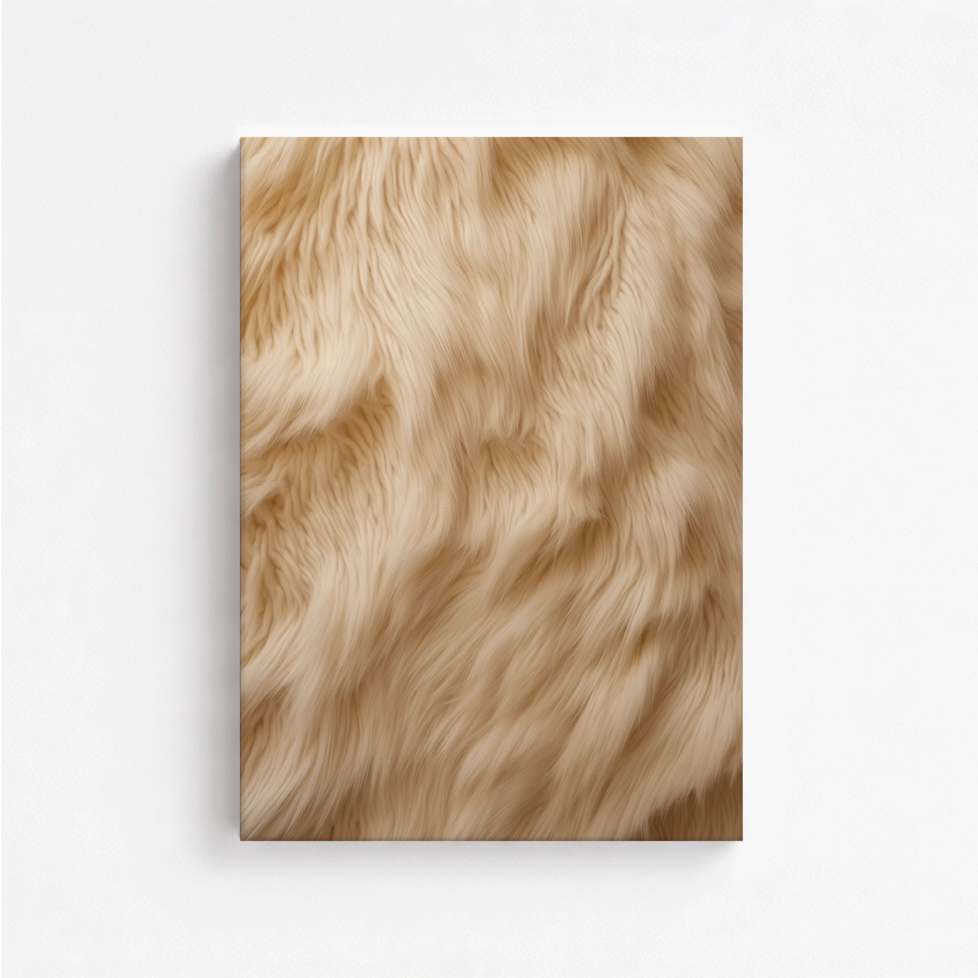 Golden Luxe Fur, 50x70cm Satin Canvas Poster