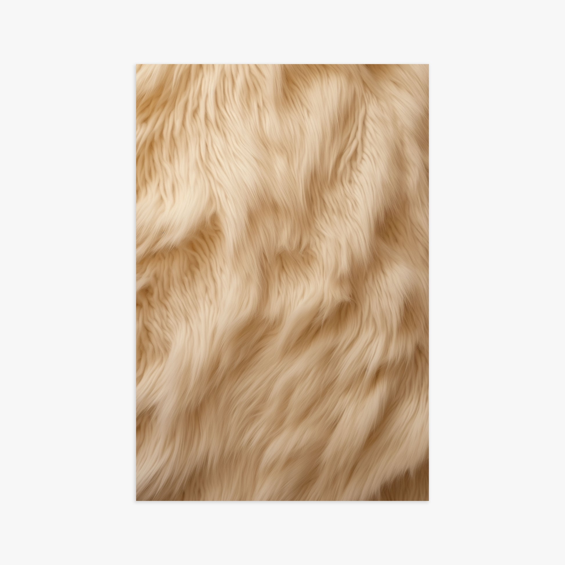 Golden Luxe Fur, 61x91cm Poster Unframed