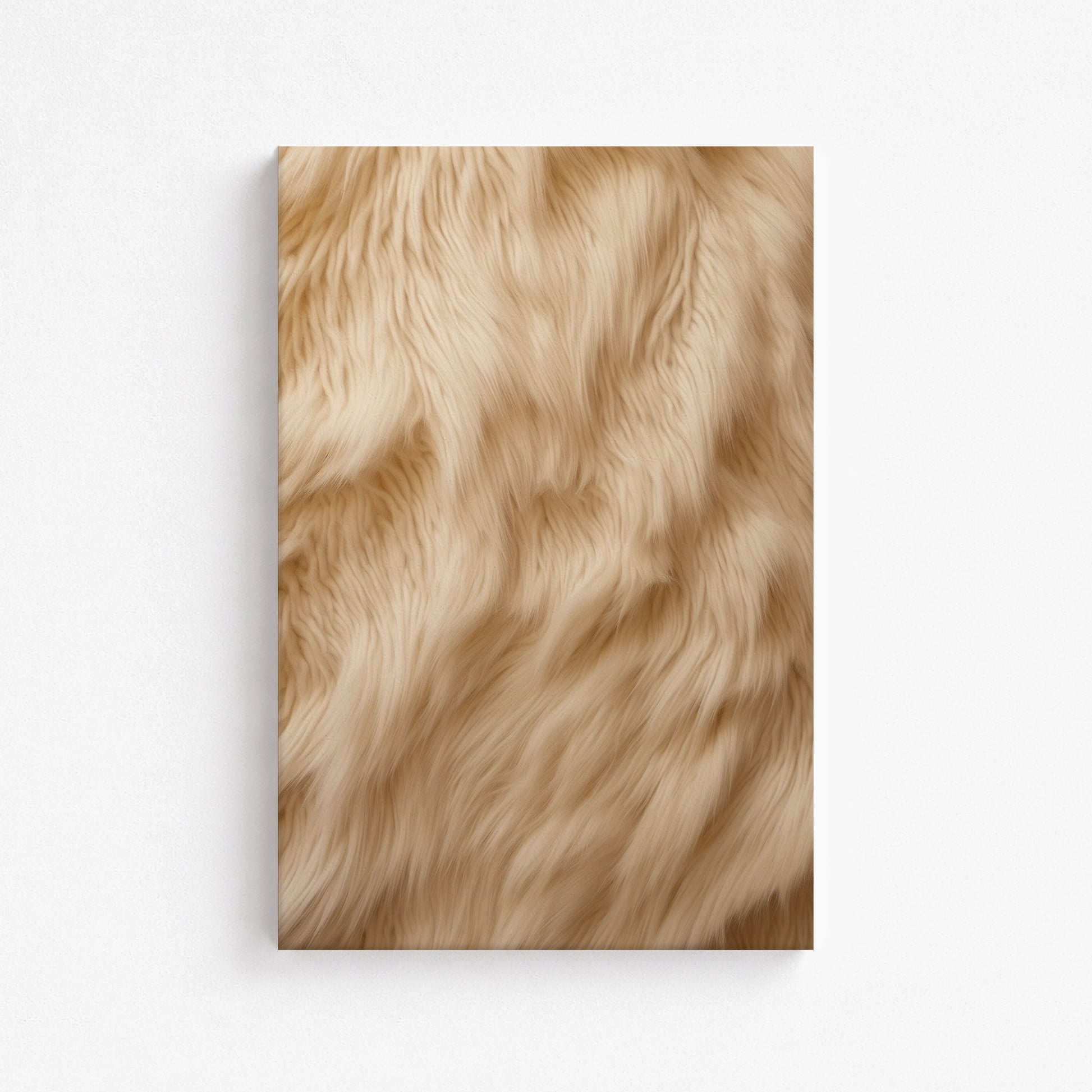 Golden Luxe Fur, 61x91cm Satin Canvas Poster