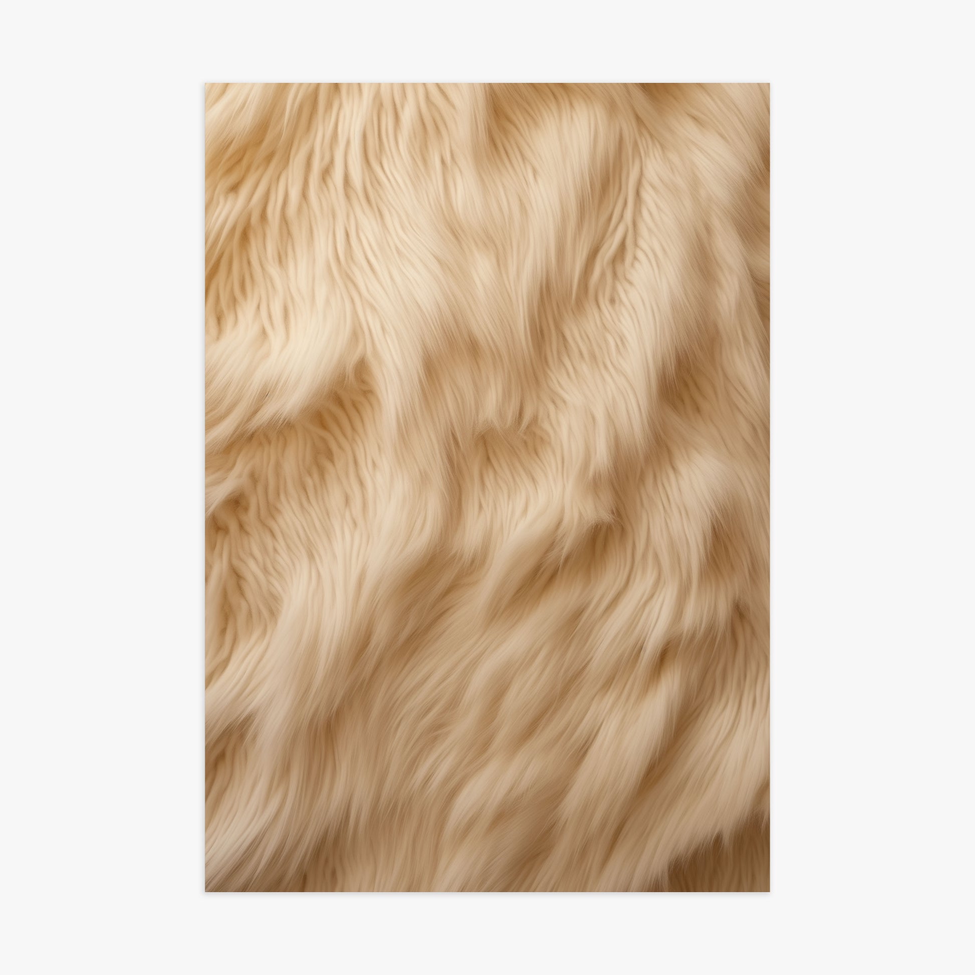 Golden Luxe Fur, 70x100cm Poster Unframed