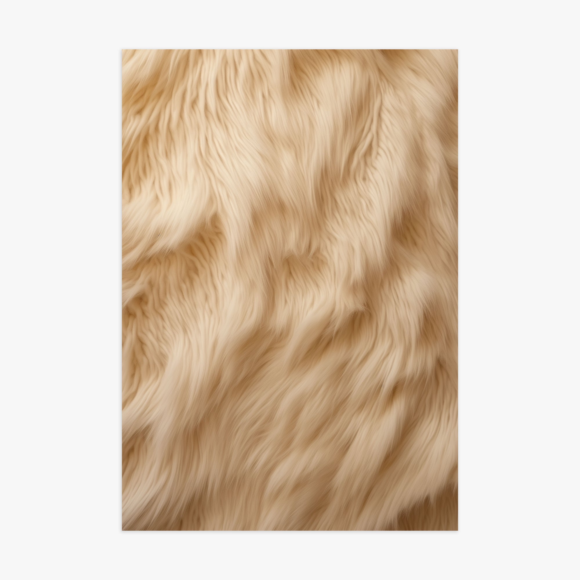 Golden Luxe Fur, 70x100cm Poster Unframed
