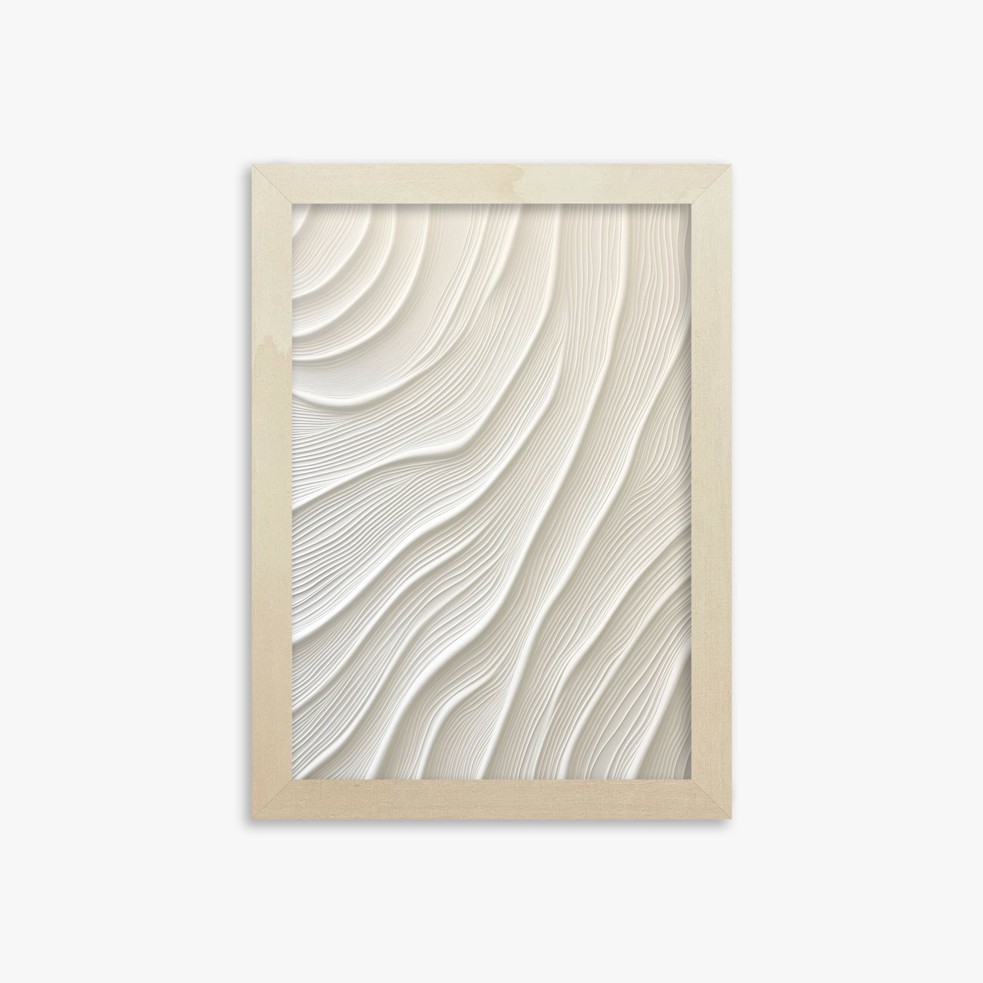 Snowdrift Layers, 21x30cm Framed Poster With Lime Wood Frame
