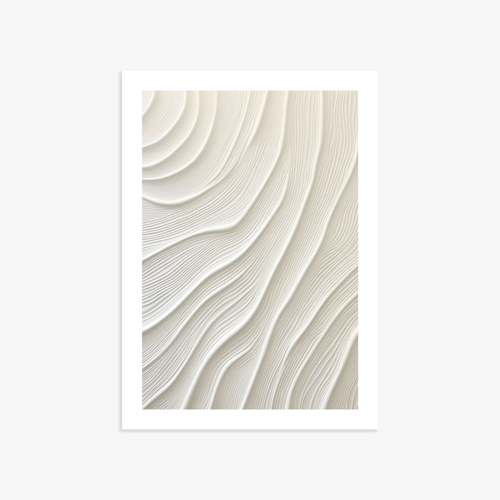 Snowdrift Layers, 50x70cm Poster Unframed