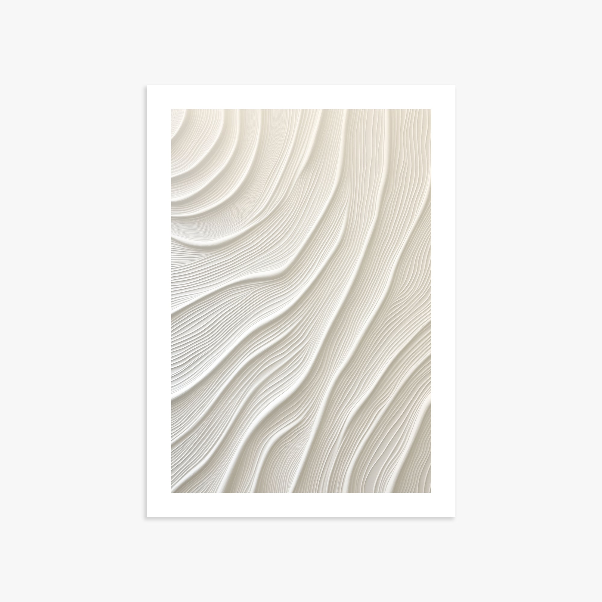 Snowdrift Layers, 50x70cm Poster Unframed