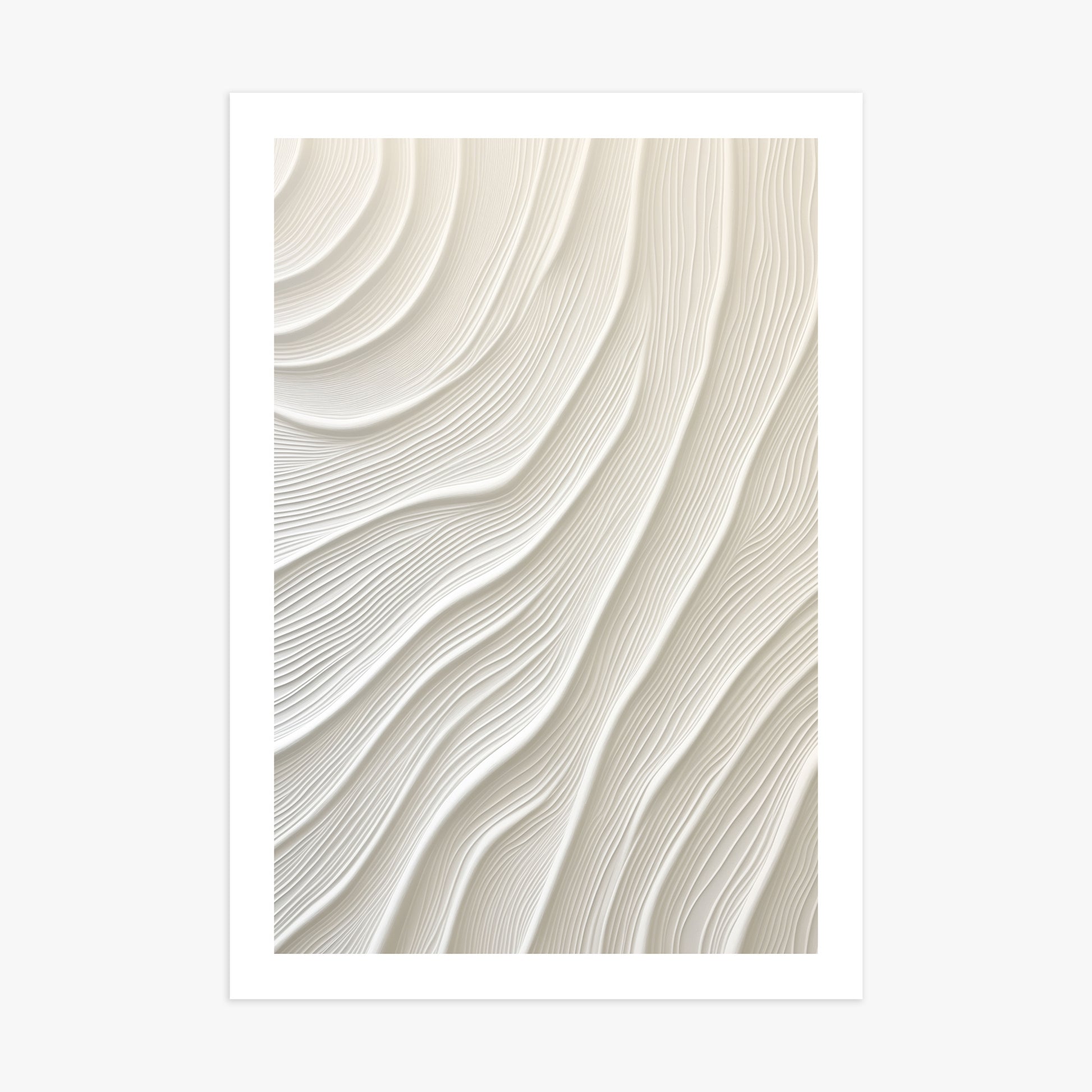 Snowdrift Layers, 70x100cm Poster Unframed