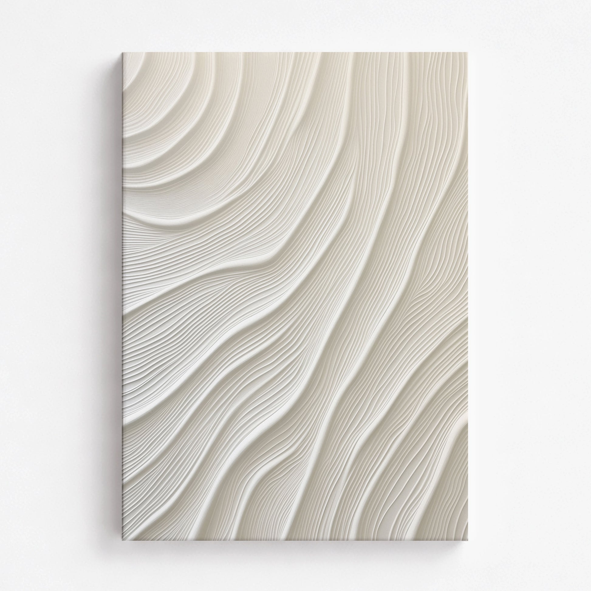 Snowdrift Layers, 70x100cm Satin Canvas Poster