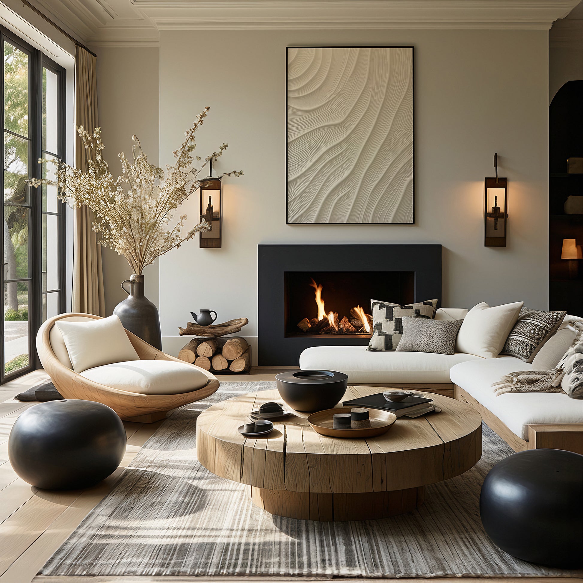 Design Concept No. 39 for Snowdrift Layers Modern Poster Art