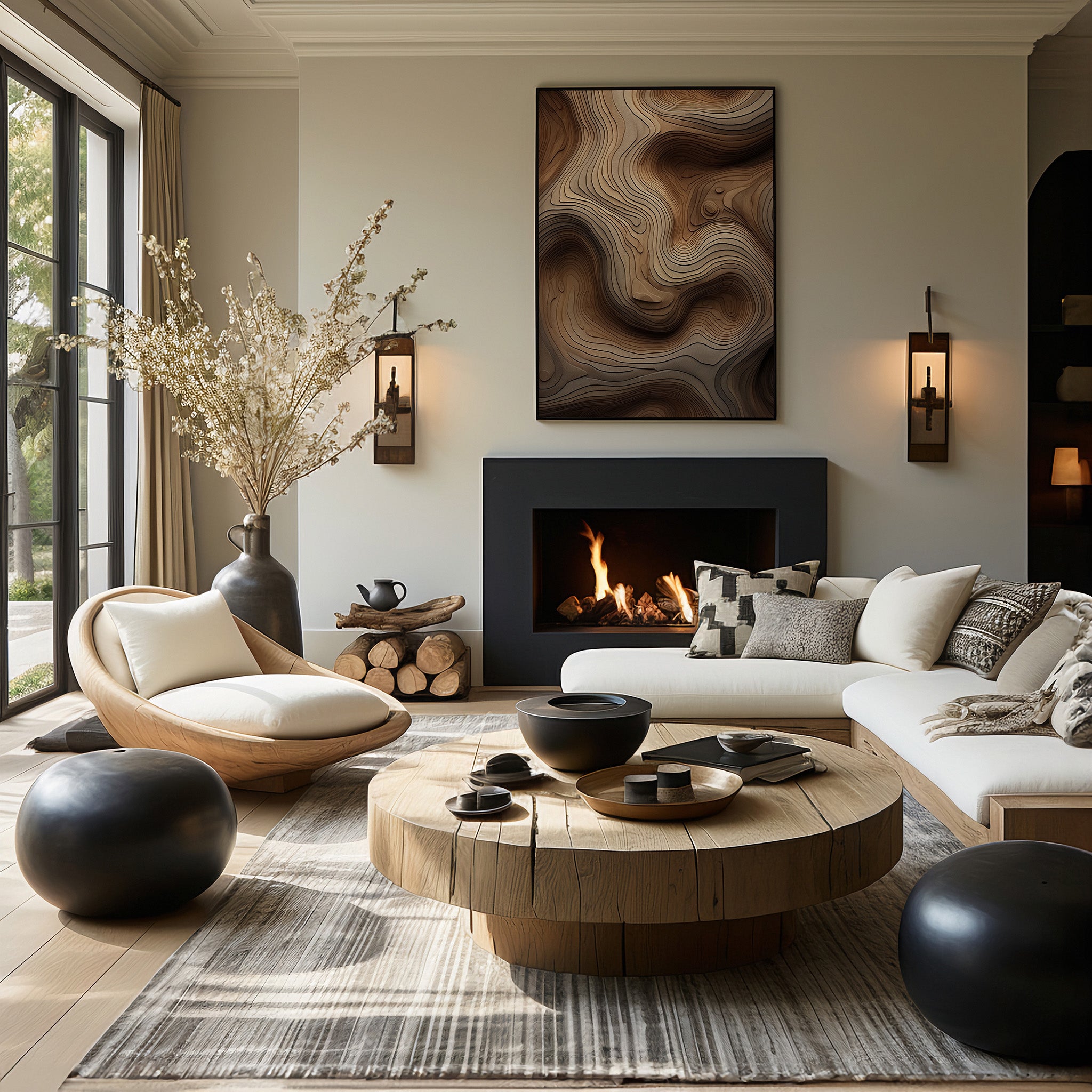 Design Concept No. 39 for Woodland Topography Modern Poster Art