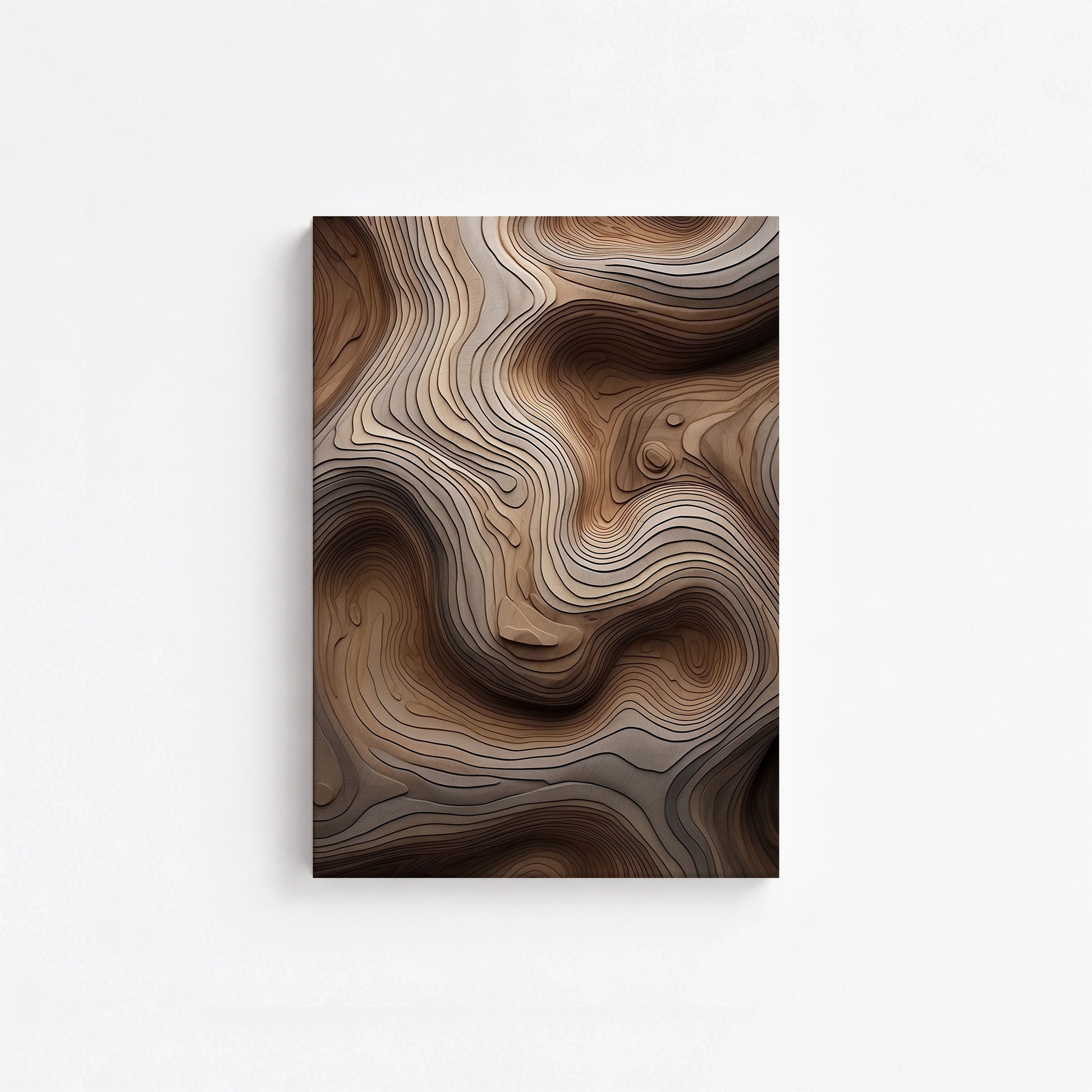 Woodland Topography, 21x30cm Satin Canvas Poster