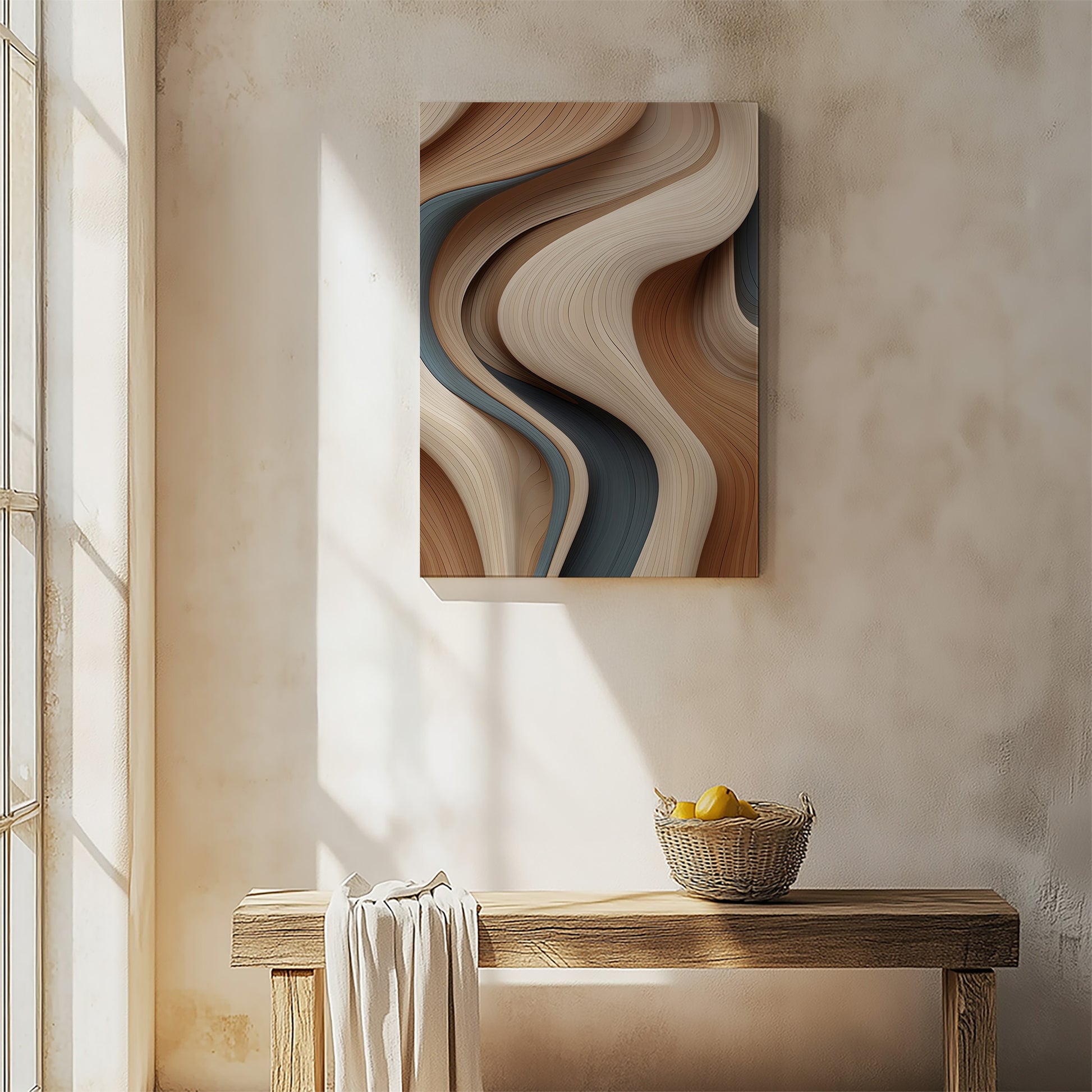 Design Concept No. 54 for Sedimentary Currents Modern Satin Canvas Poster Art