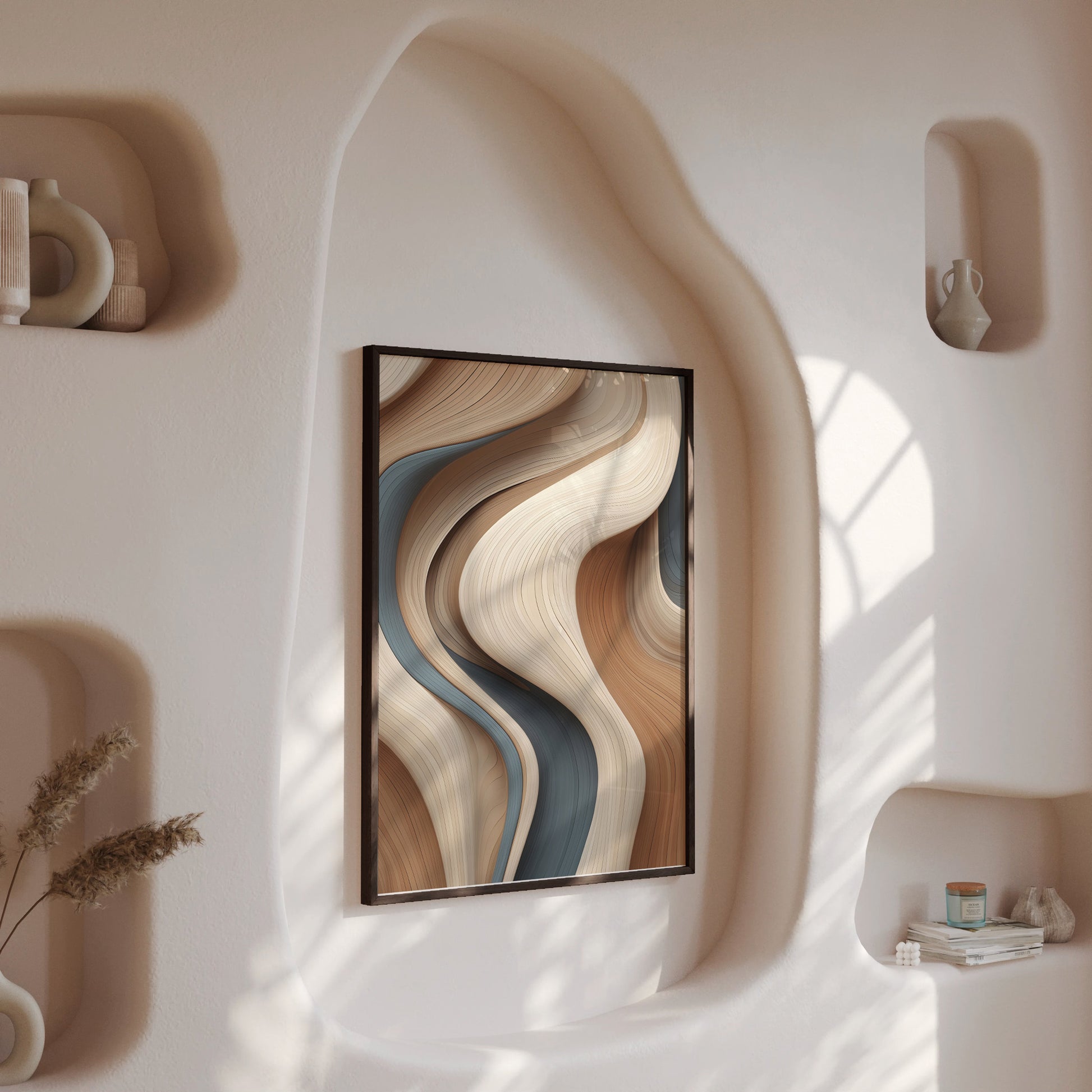 Design Concept No. 13 for Sedimentary Currents Modern Poster Art
