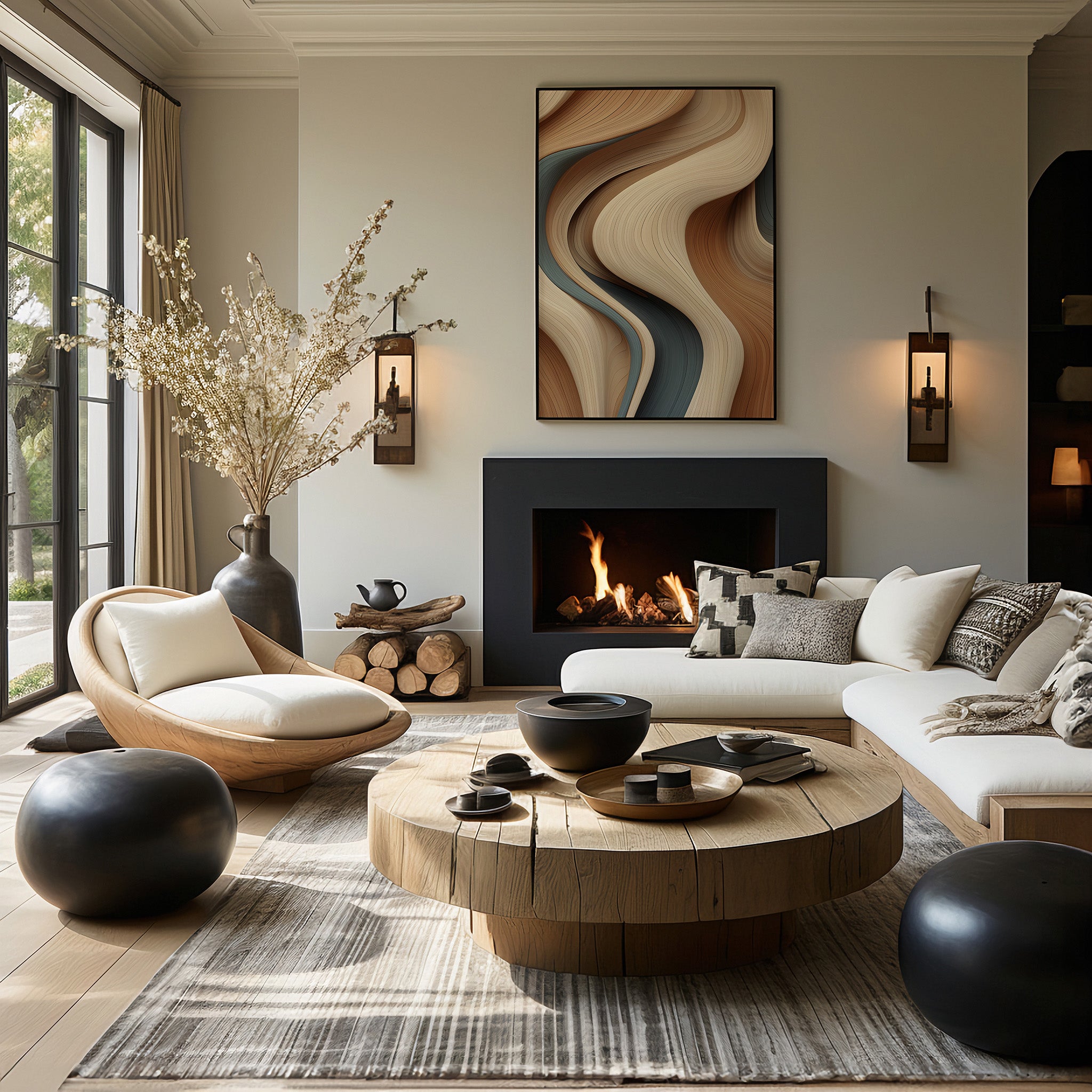 Design Concept No. 39 for Sedimentary Currents Modern Poster Art