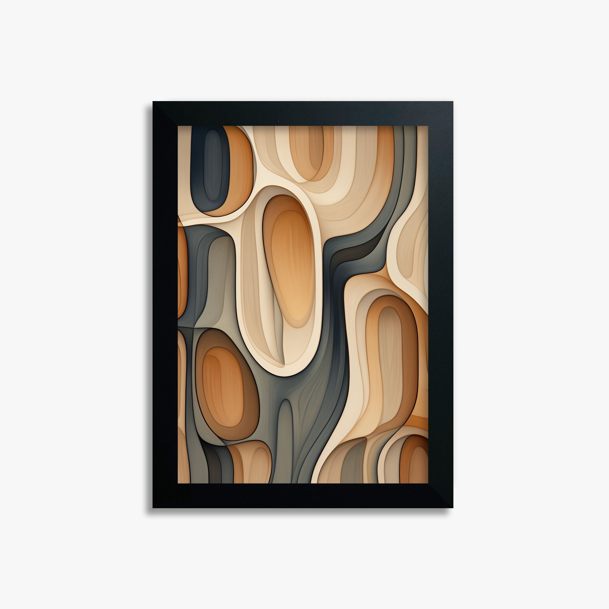 Cell Matrix, 21x30cm Framed Poster With Black Frame