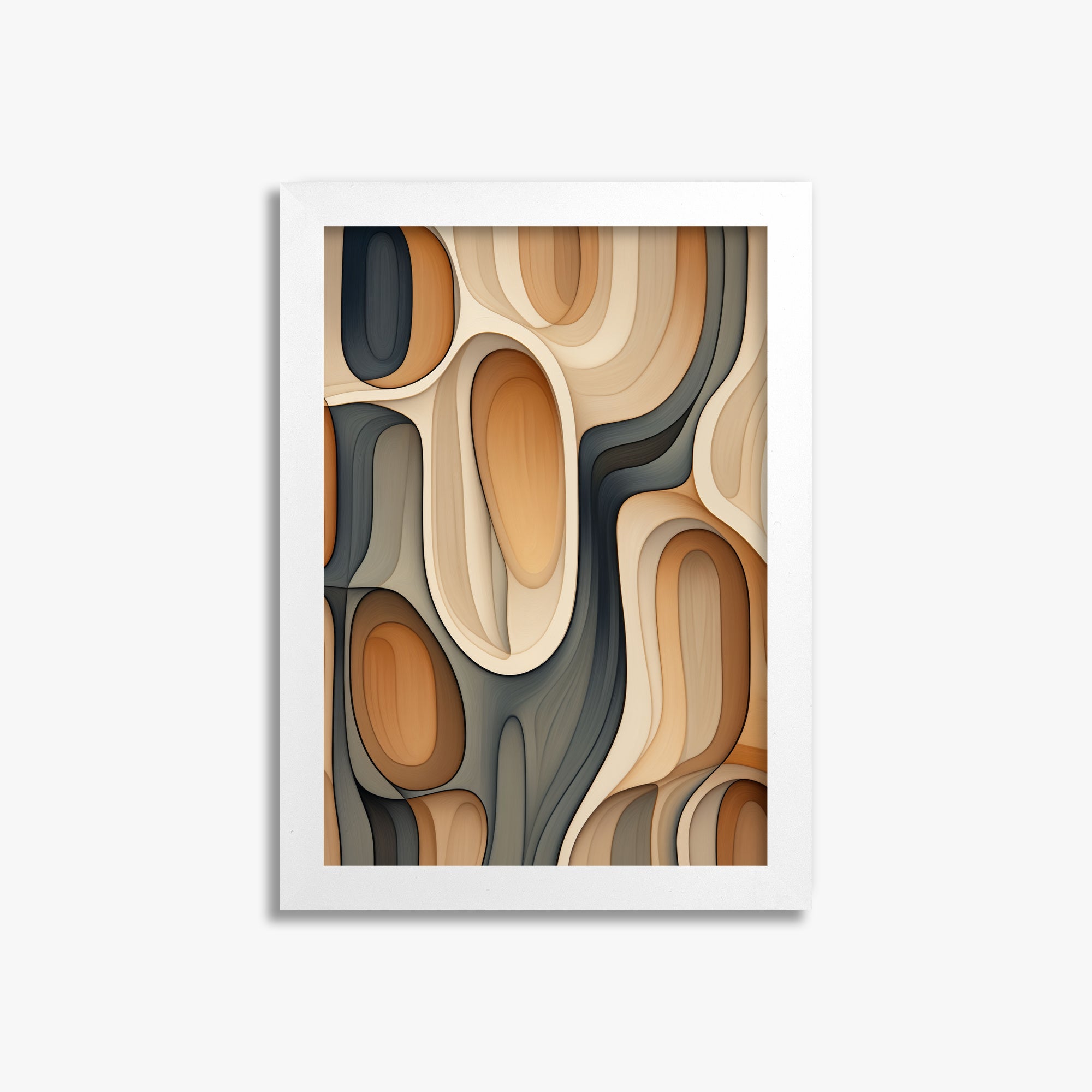 Cell Matrix, 21x30cm Framed Poster With White Frame