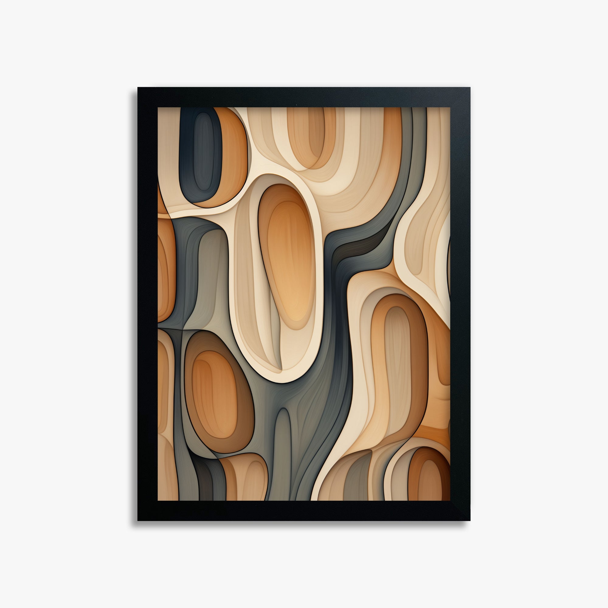 Cell Matrix, 30x40cm Framed Poster With Black Frame