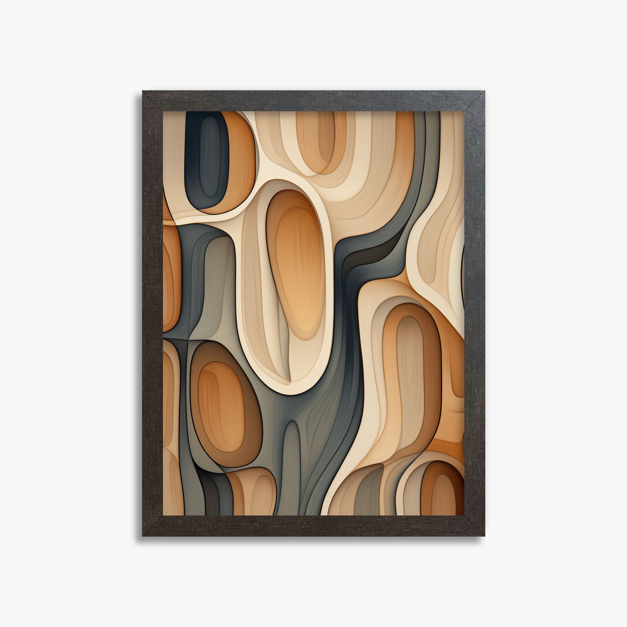 Cell Matrix, 30x40cm Framed Poster With Espresso Frame