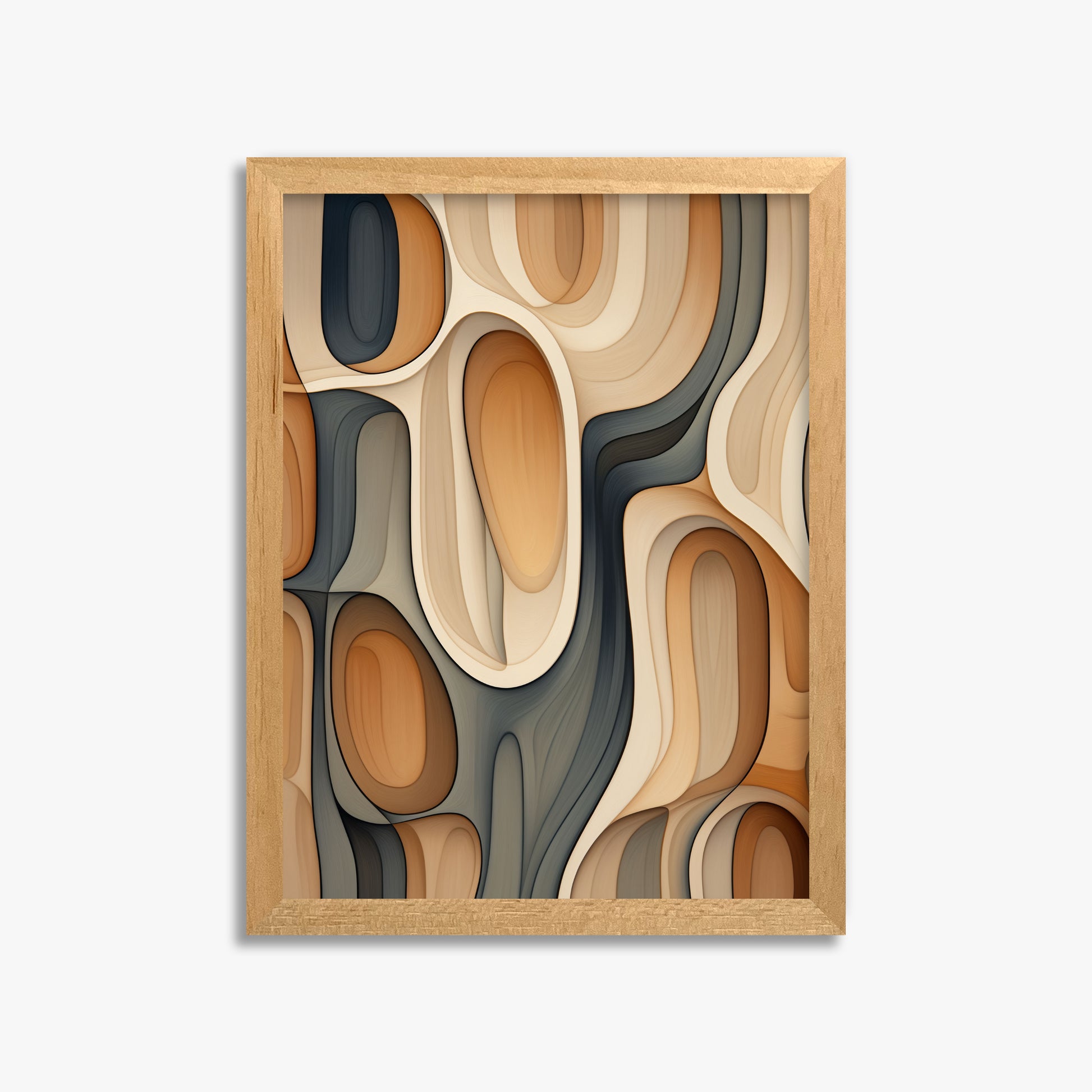 Cell Matrix, 30x40cm Framed Poster With Oak Frame