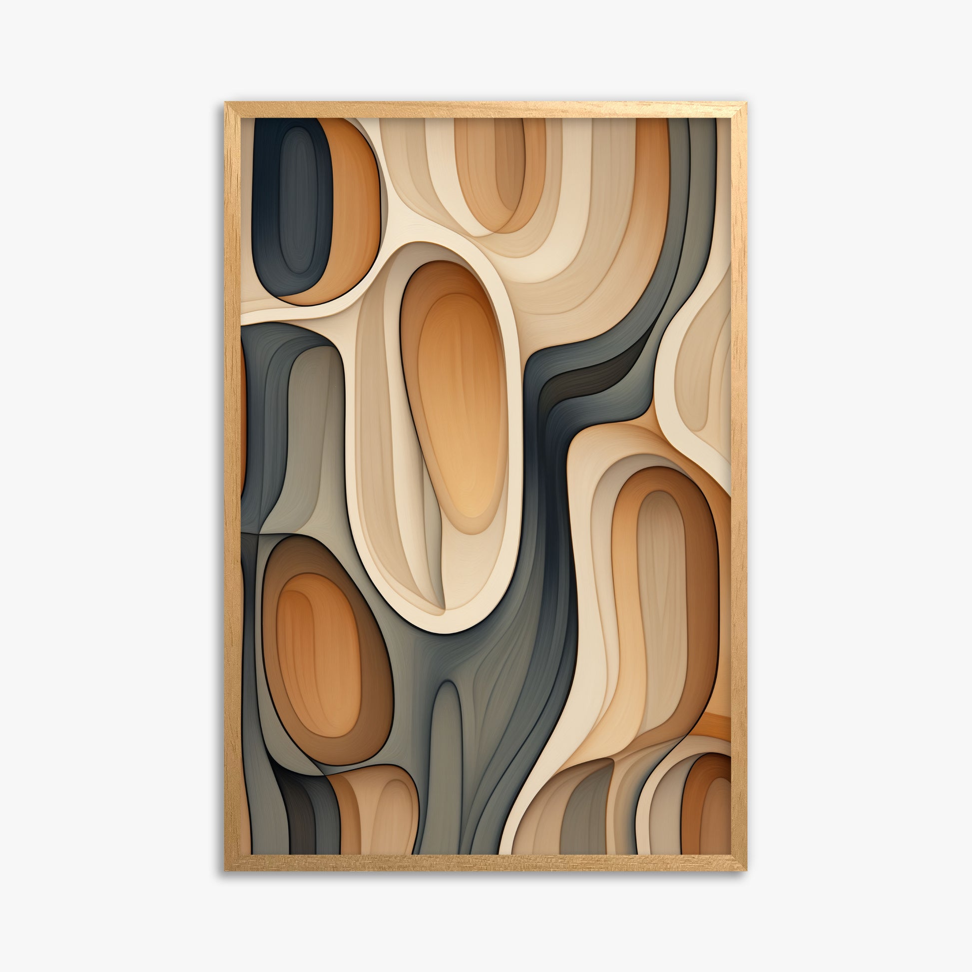 Cell Matrix, 61x91cm Framed Poster With Oak Frame