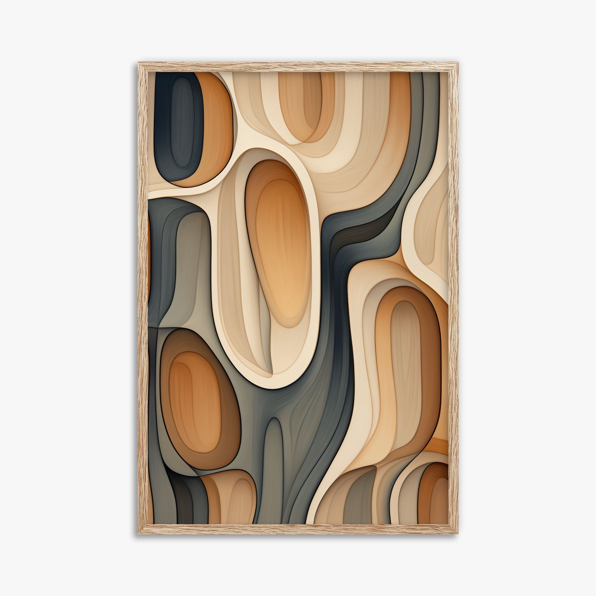 Cell Matrix, 61x91cm Framed Poster With Raw Oak Frame