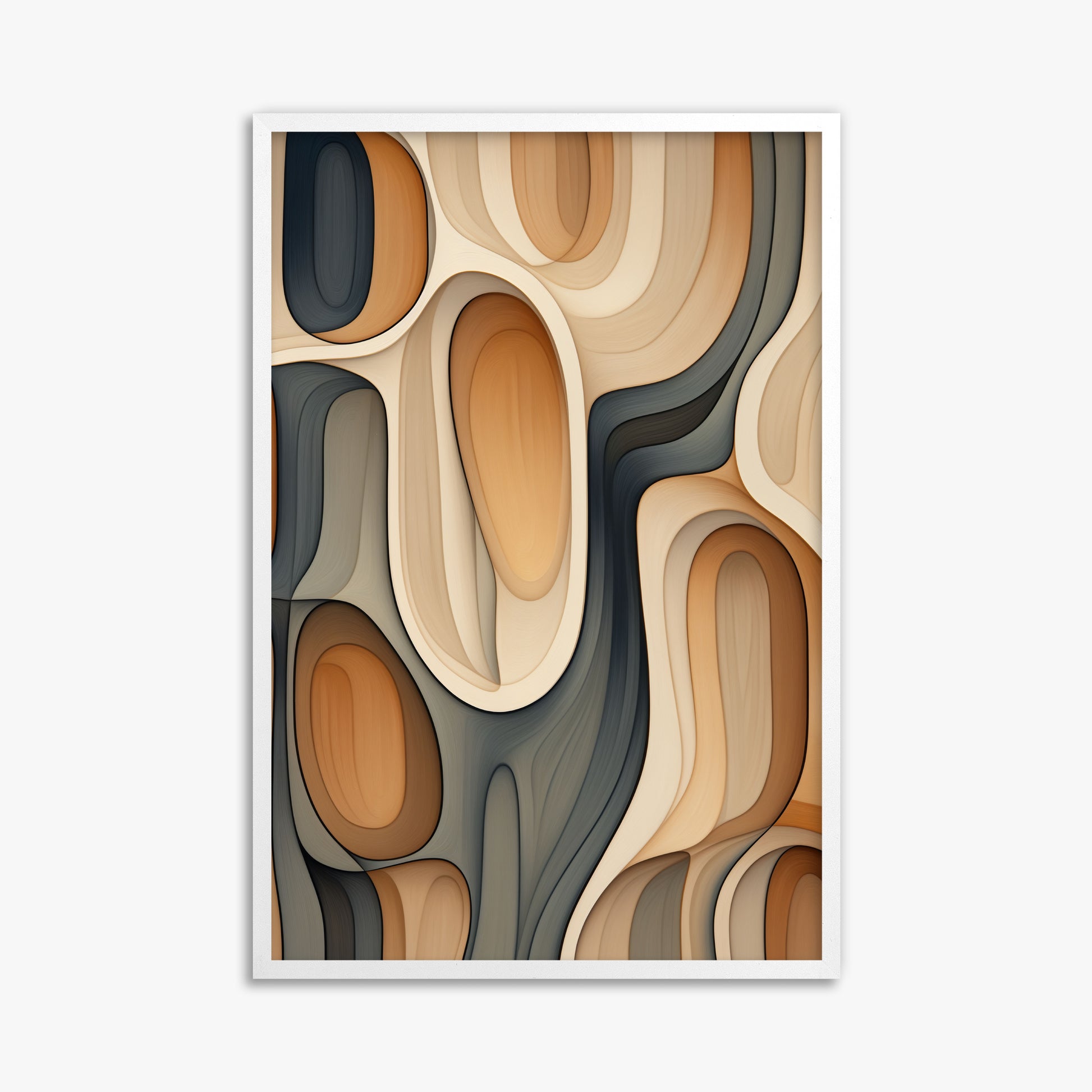 Cell Matrix, 61x91cm Framed Poster With White Frame