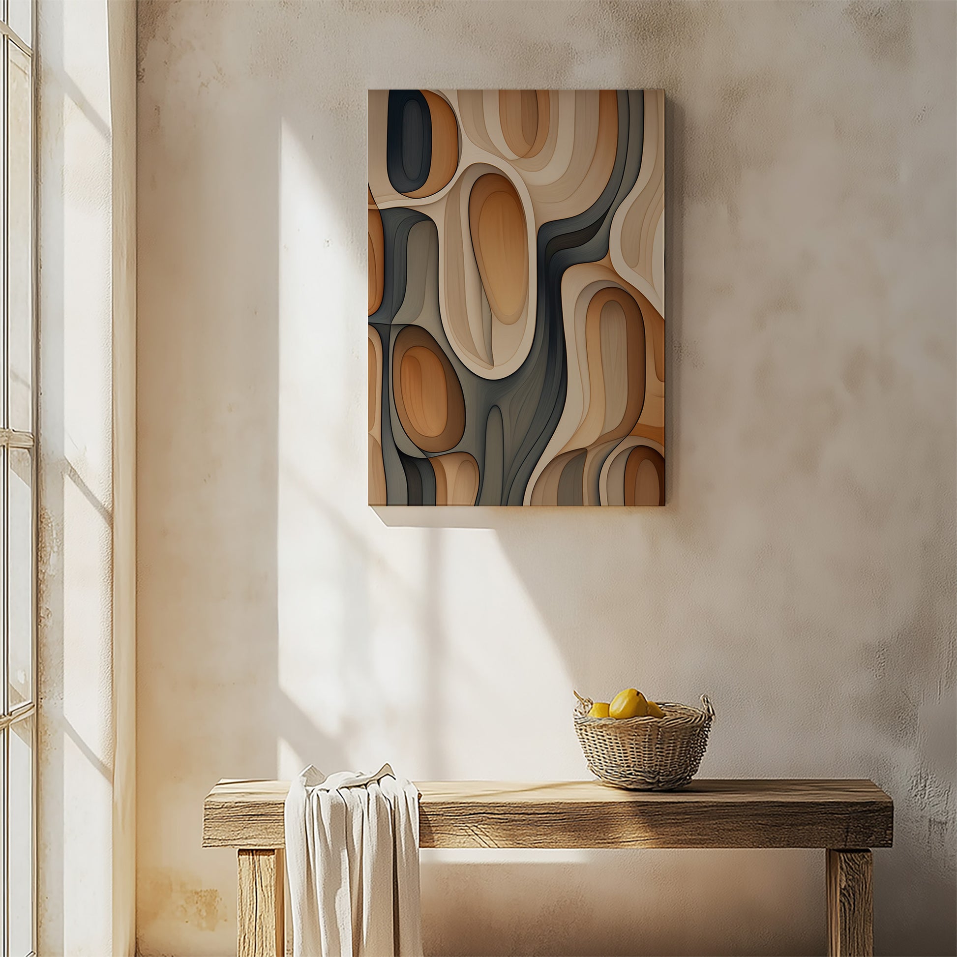 Design Concept No. 54 for Cell Matrix Modern Satin Canvas Poster Art