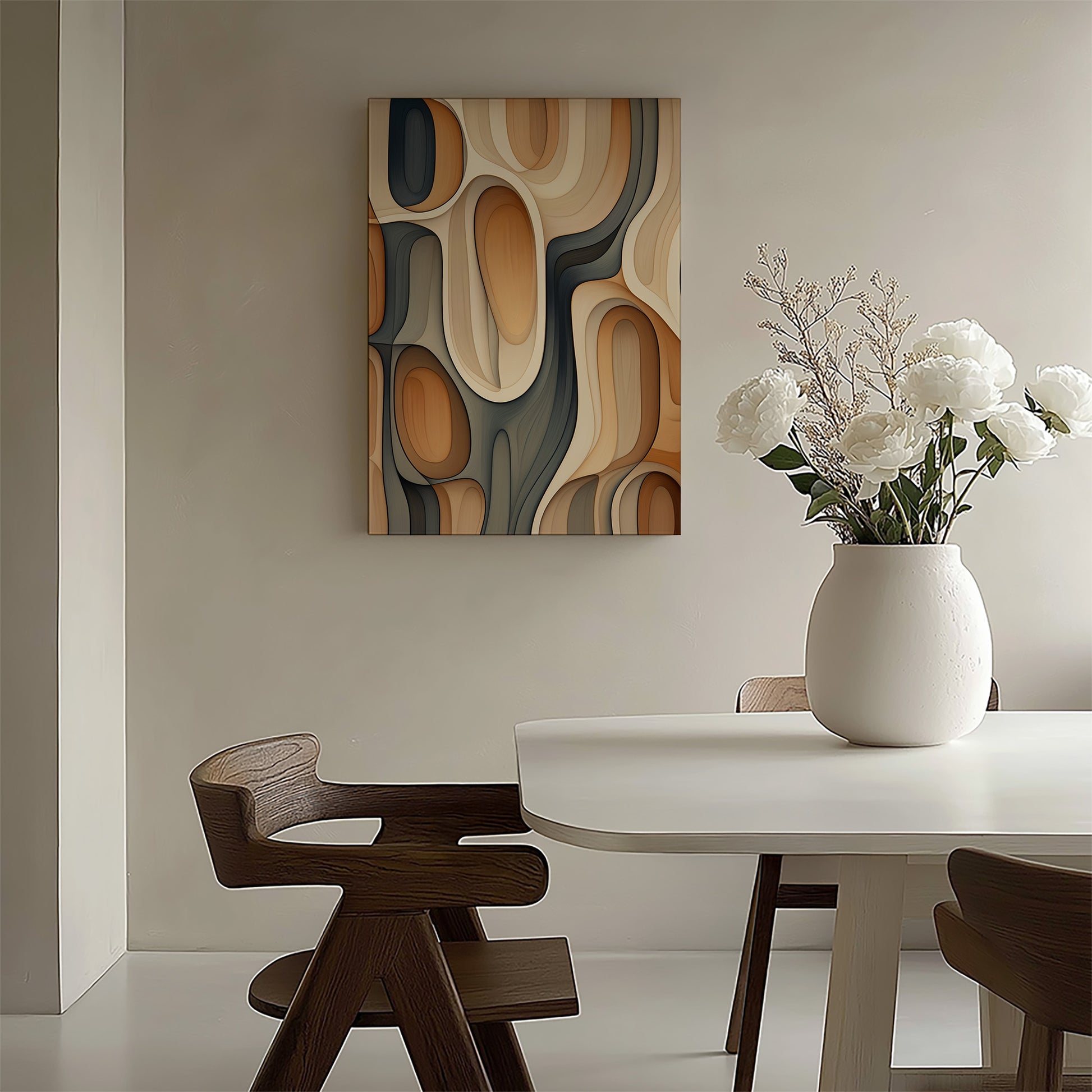Design Concept No. 58 for Cell Matrix Modern Satin Canvas Poster Art