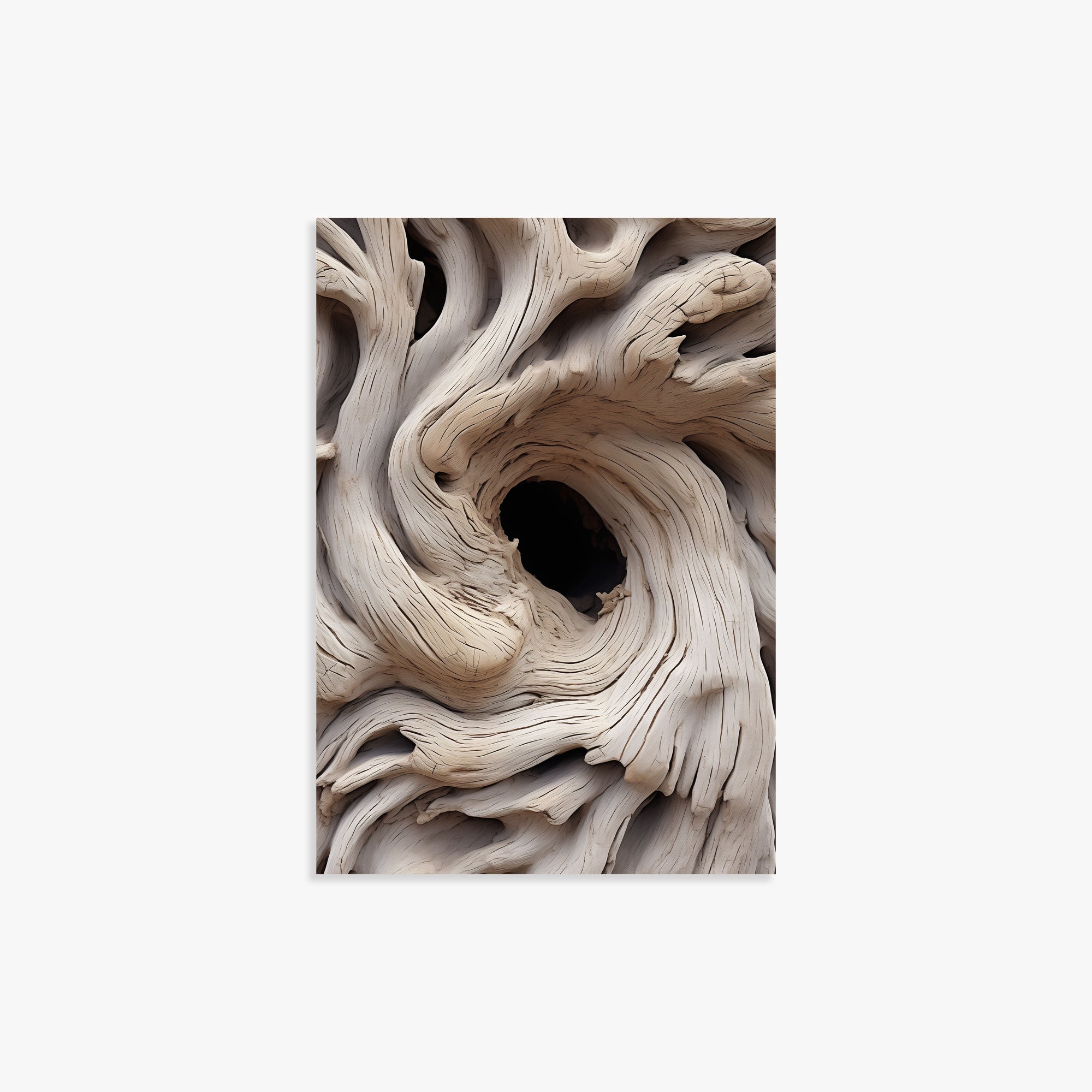 Wood Knot Vortex, 21x30cm Poster Unframed