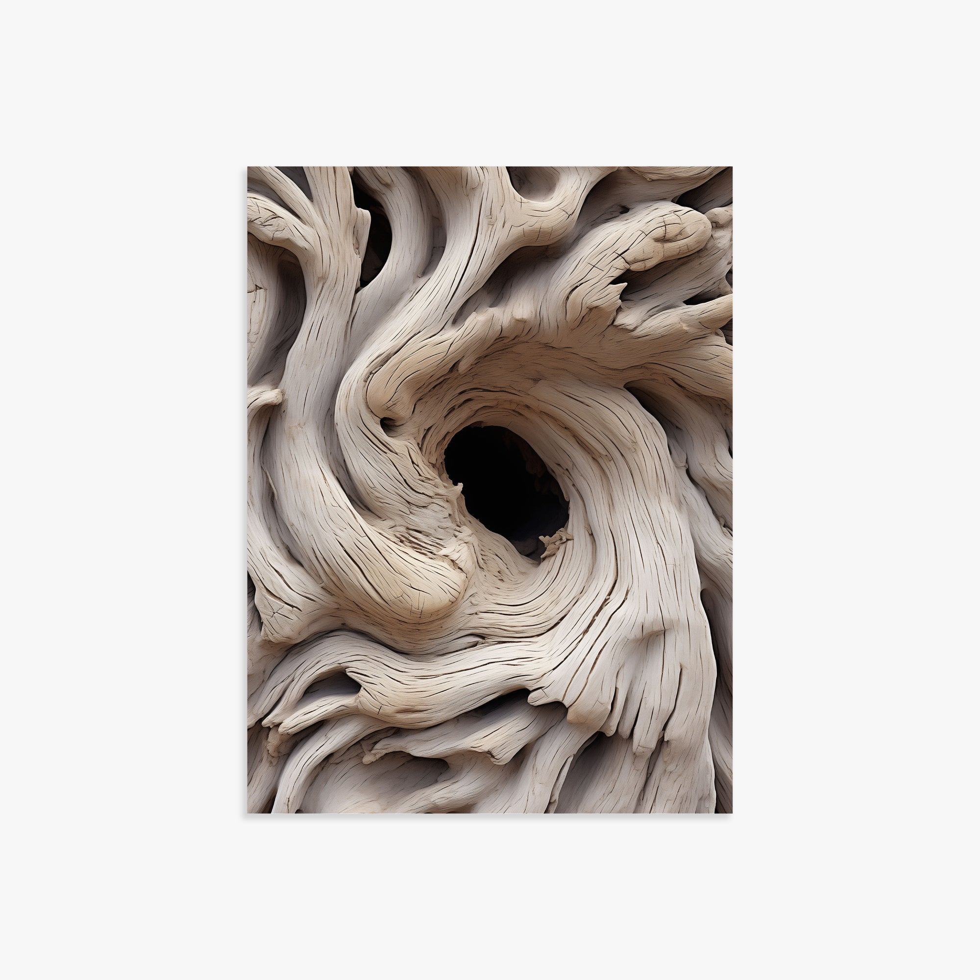 Wood Knot Vortex, 30x40cm Poster Unframed