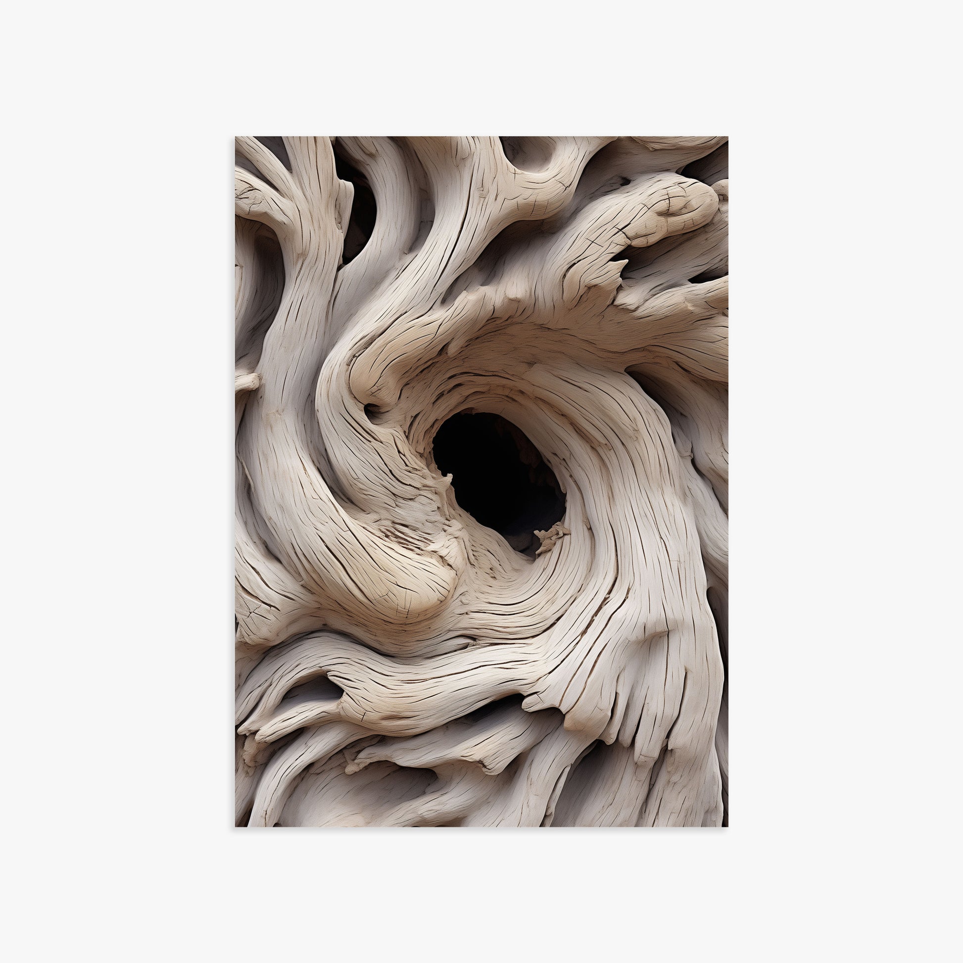 Wood Knot Vortex, 50x70cm Poster Unframed