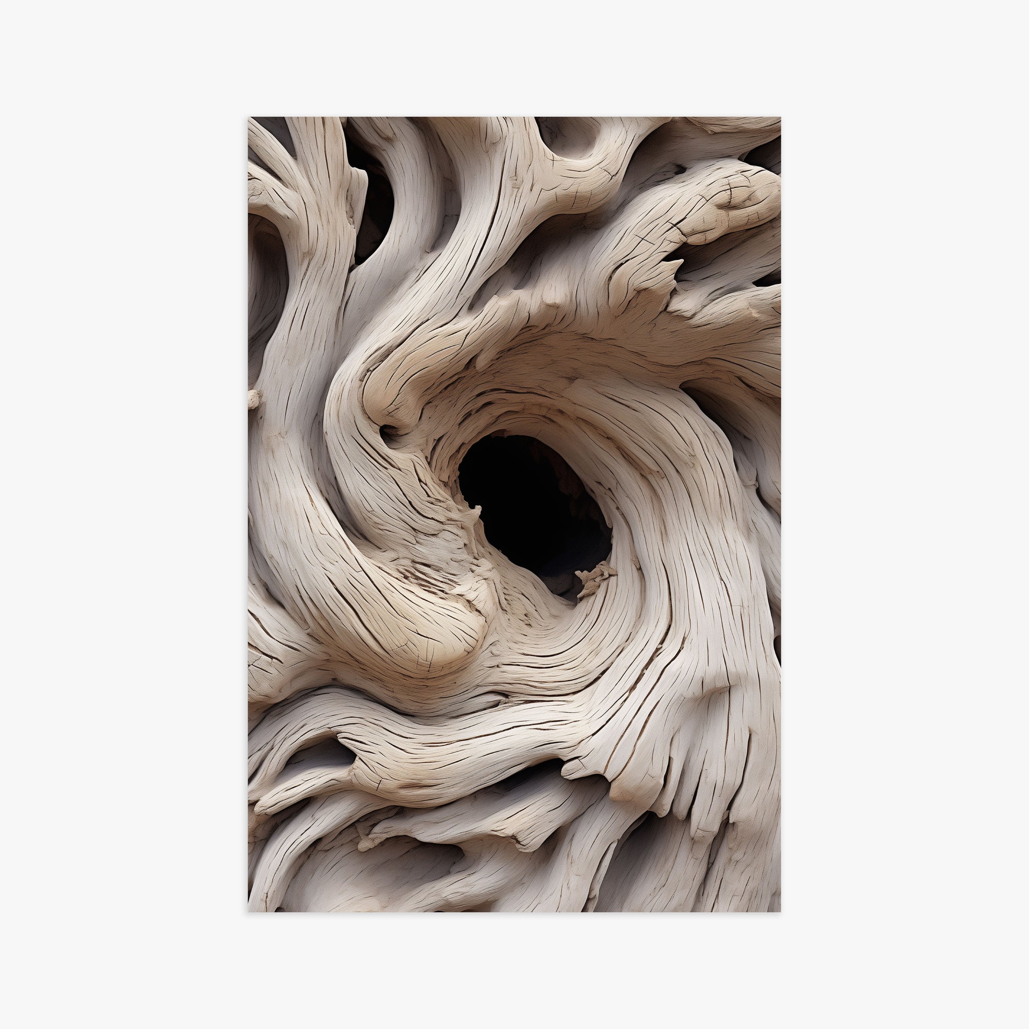 Wood Knot Vortex, 61x91cm Poster Unframed
