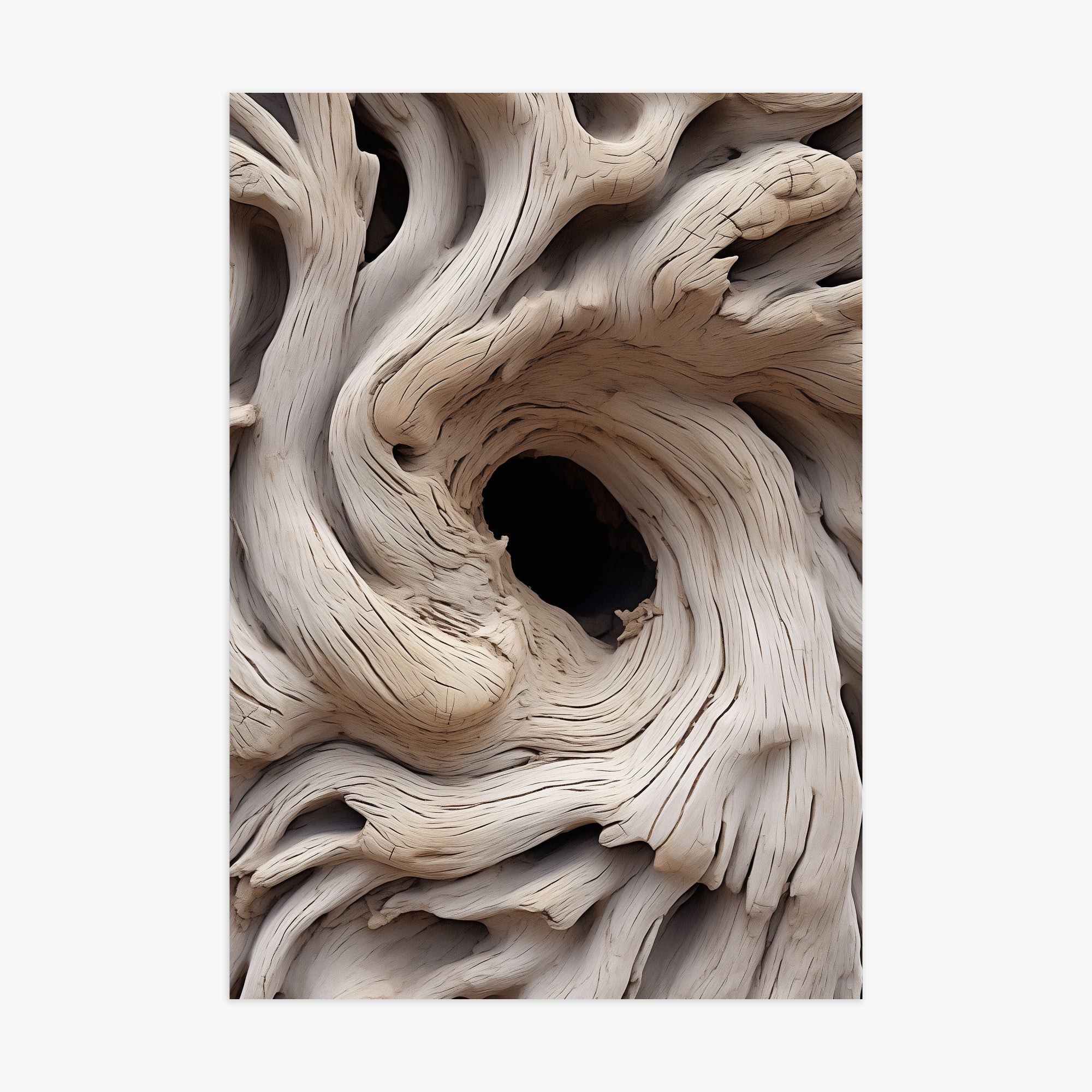Wood Knot Vortex, 70x100cm Poster Unframed